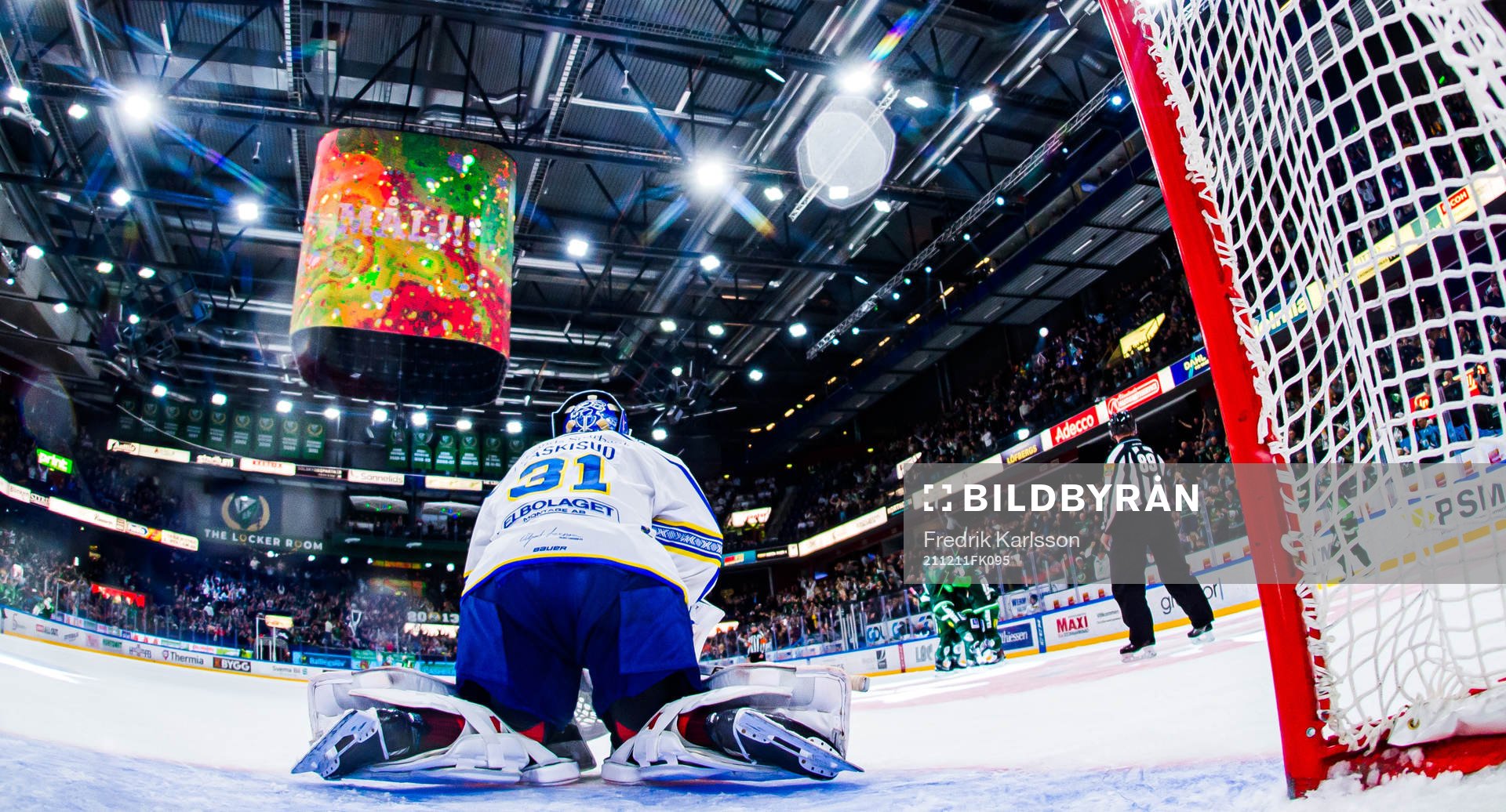 Leksands målvakt Kasimir Kaskisuo deppar