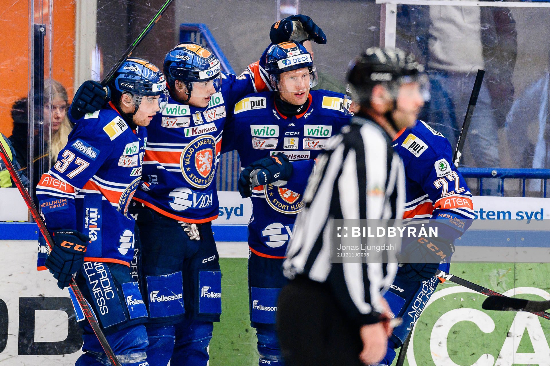 Växjös Glenn Gustafsson, Pontus Holmberg och Richard