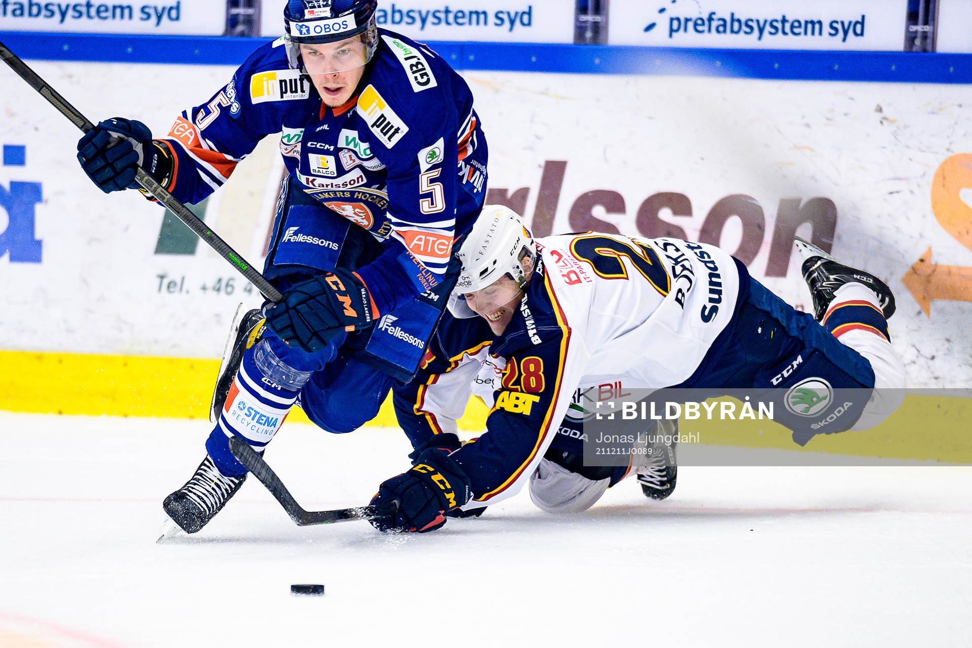 Djurgårdens Oscar Bjerselius faller
