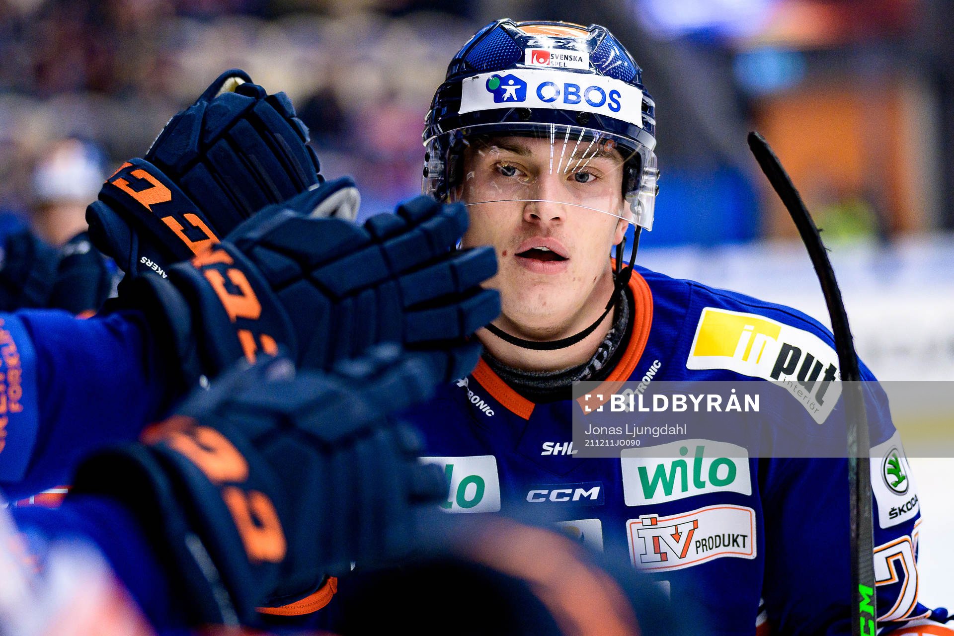 Växjös Pontus Holmberg jublar