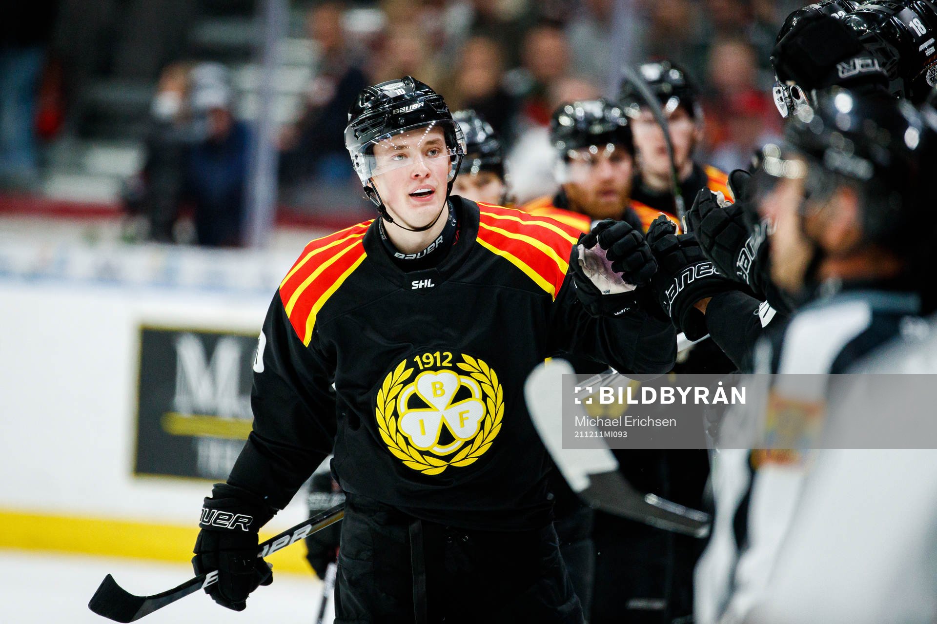 Brynäs Noel Gunler jublar