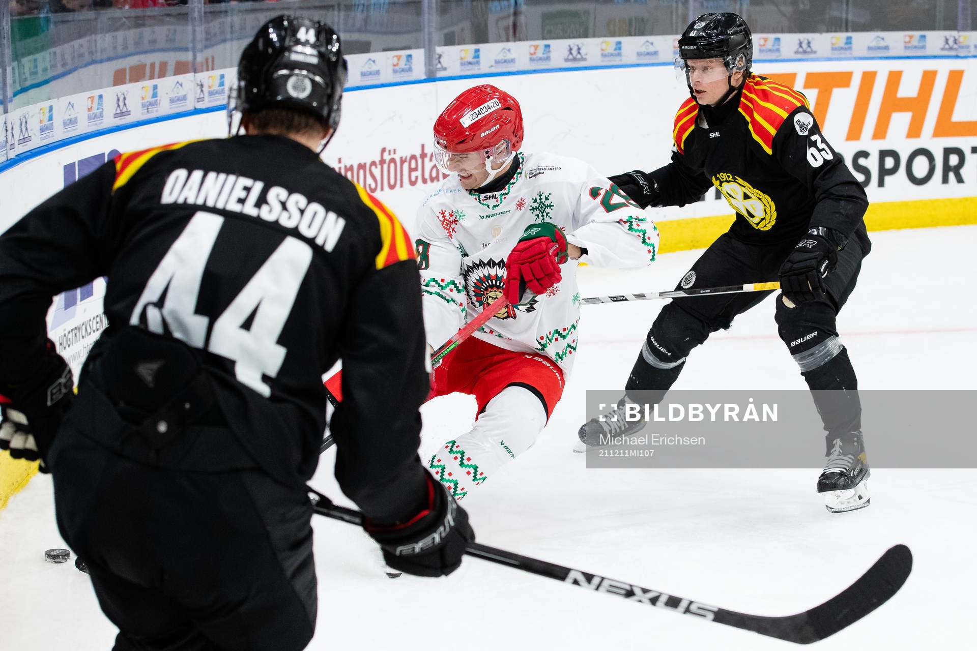 Frölundas Johan Sundström och Brynäs Nicklas Danielsson