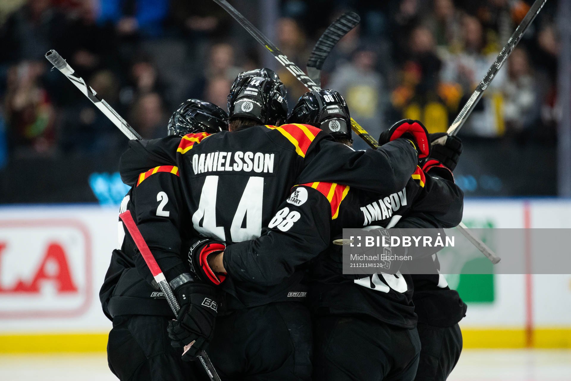 Brynäs Nicklas Danielsson jublar