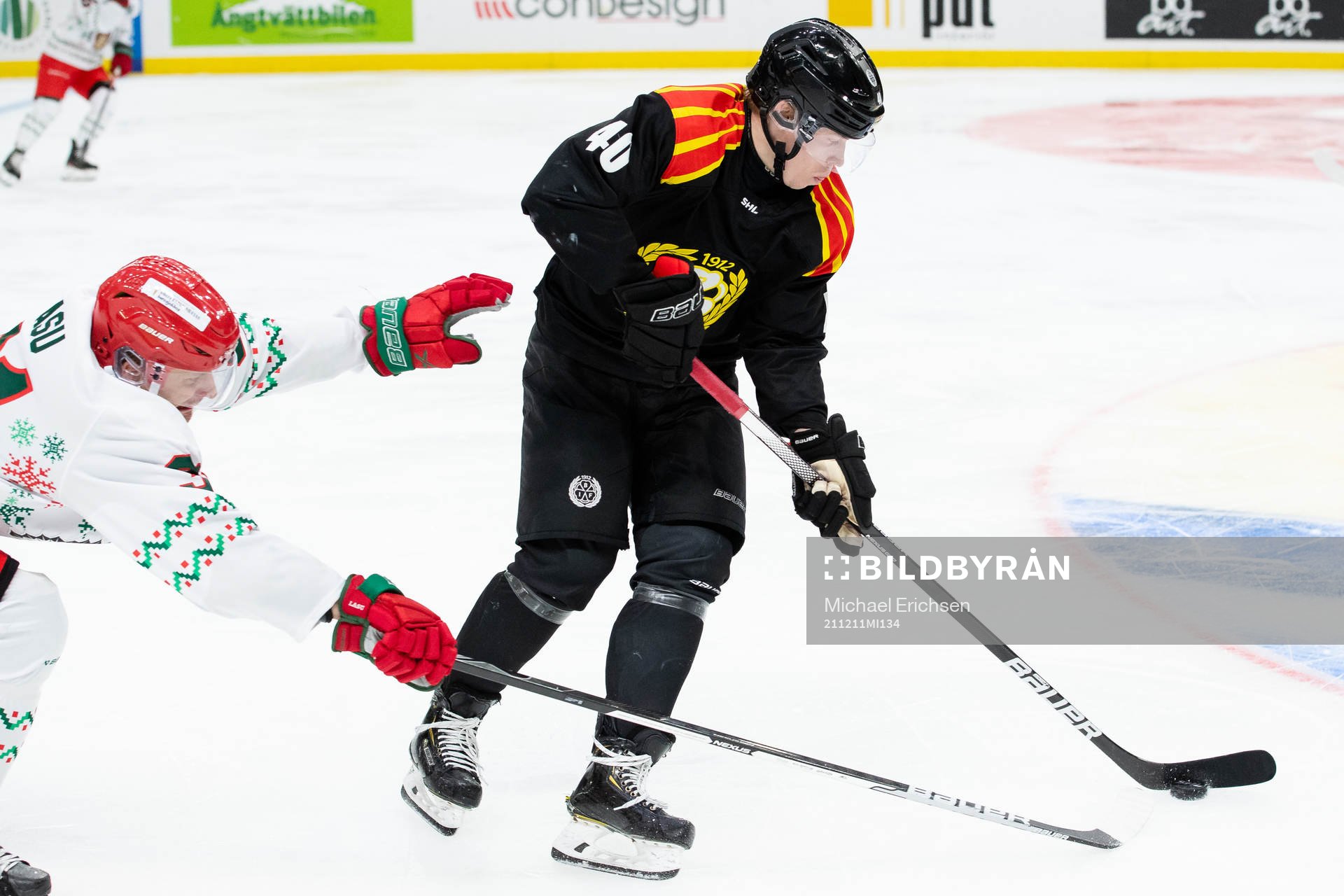 Frölundas Nicklas Lasu  och Brynäs Tomi Sallinen