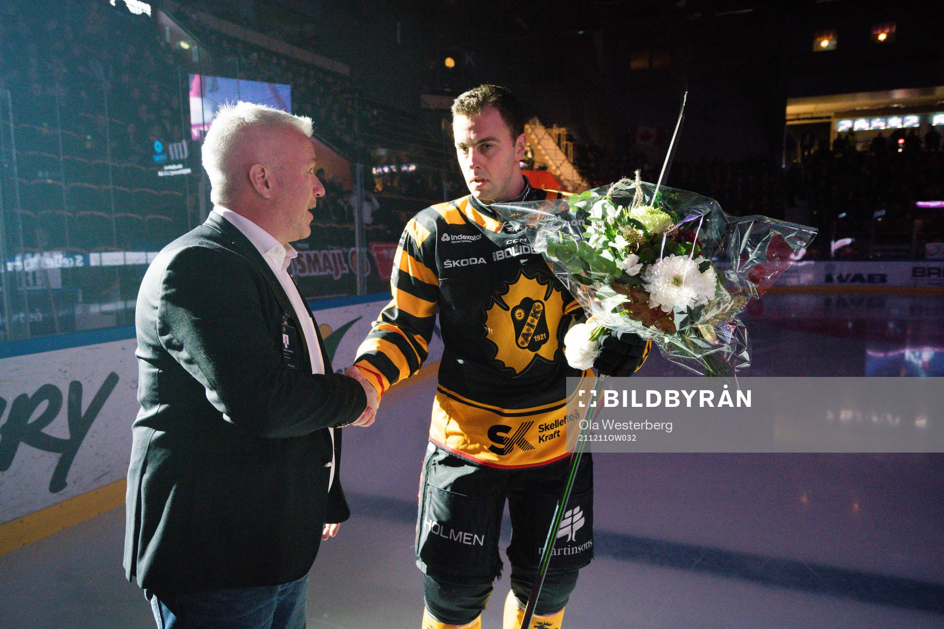 Skellefteås Joakim Lindström prisas för 300 assist i SHL