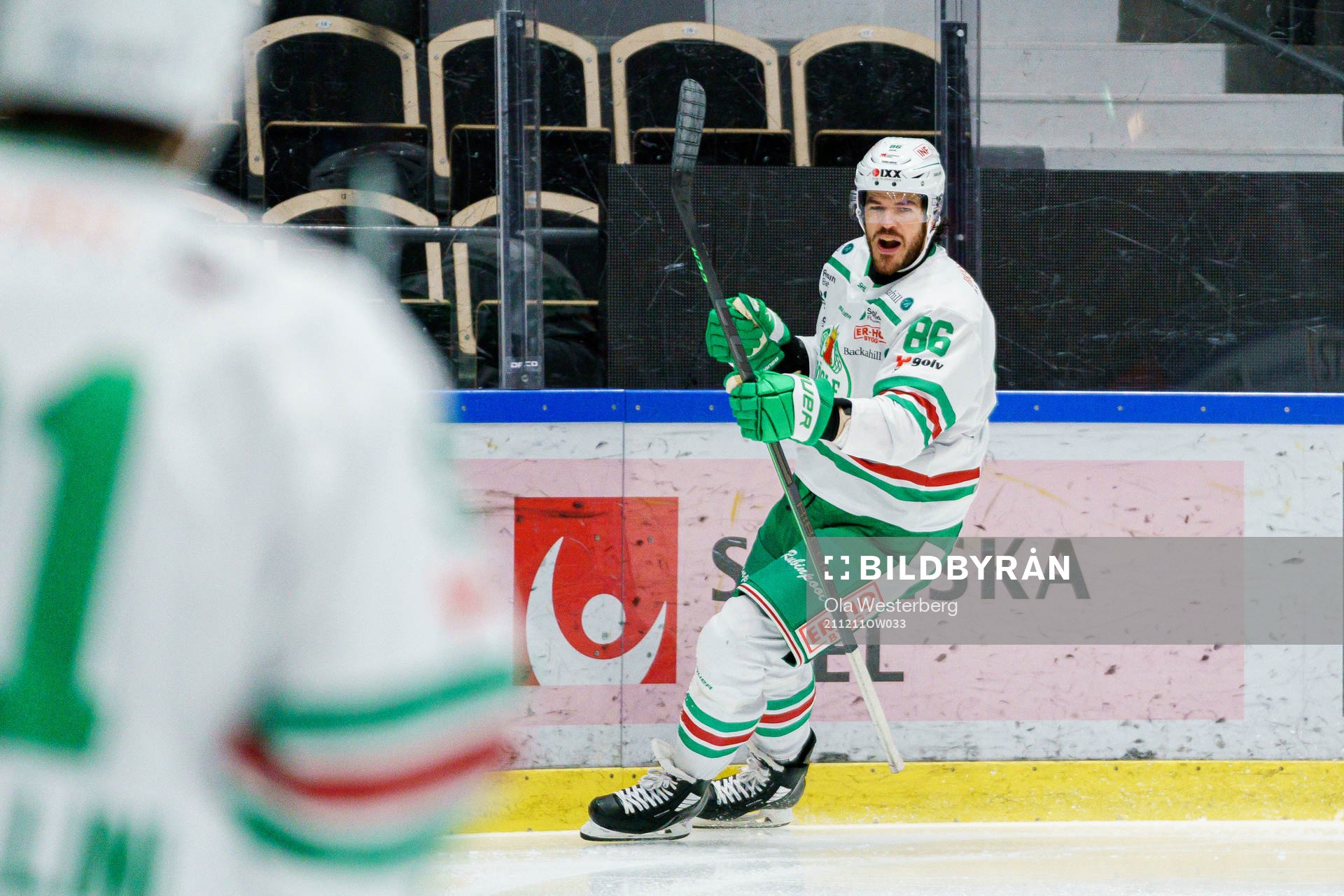 Rögles Eric Gelinas jublar