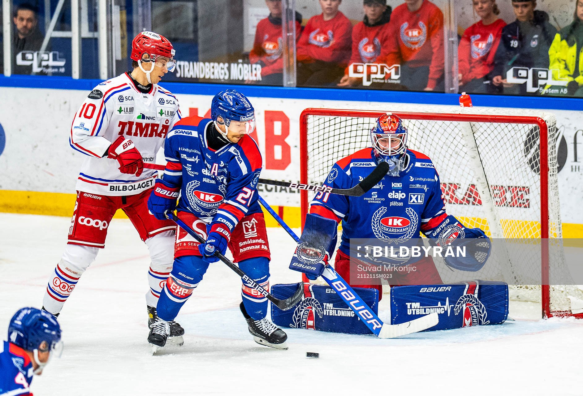 Timrås Robin Alvarez och Oskarshamns Brian Cooper samt