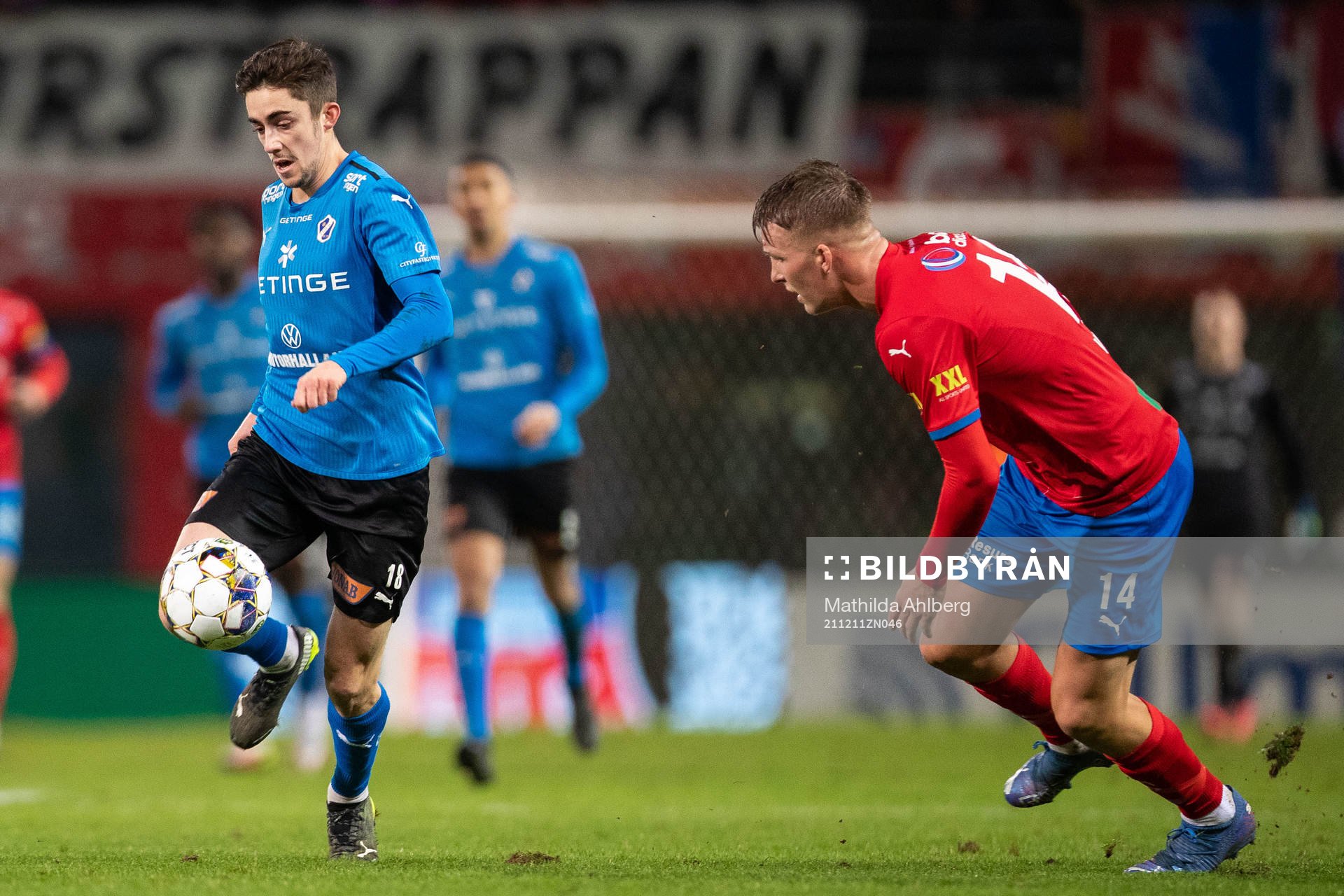 Halmstads Emil Tot Wikström och Helsingborgs Casper Widell