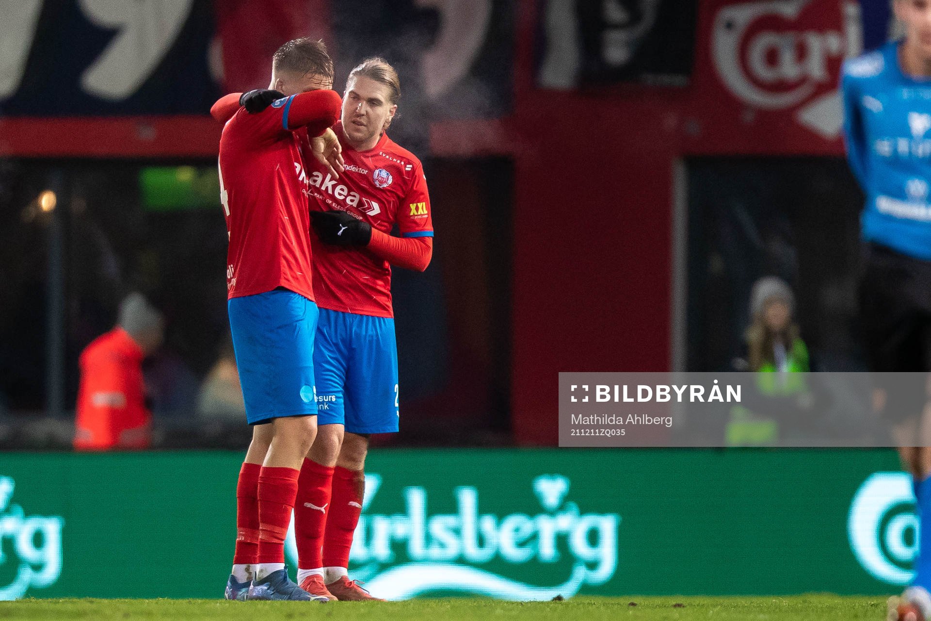 Helsingborgs Casper Widell och Charlie Weberg deppar
