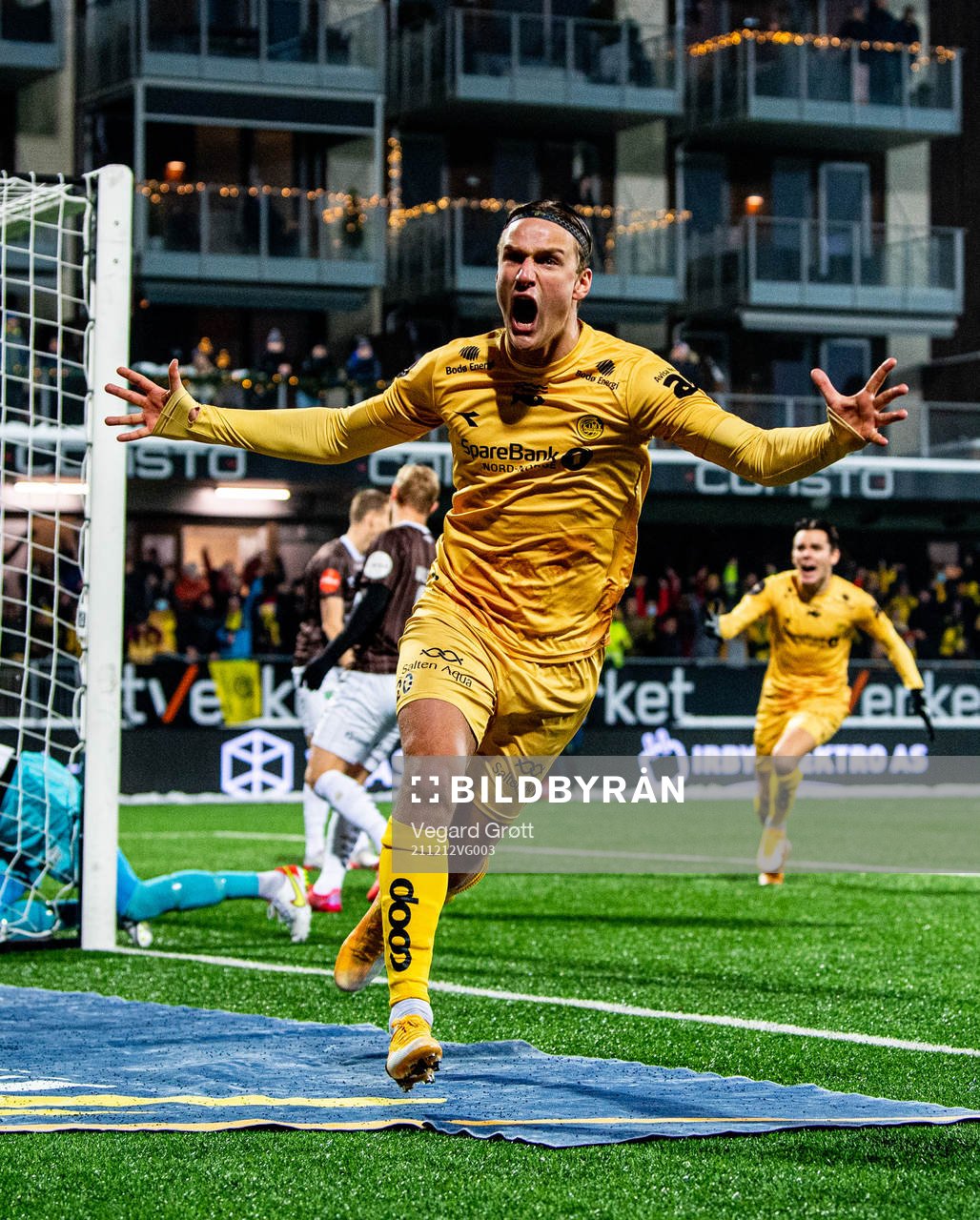 Erik Botheim of Bodø/Glimt celebrates