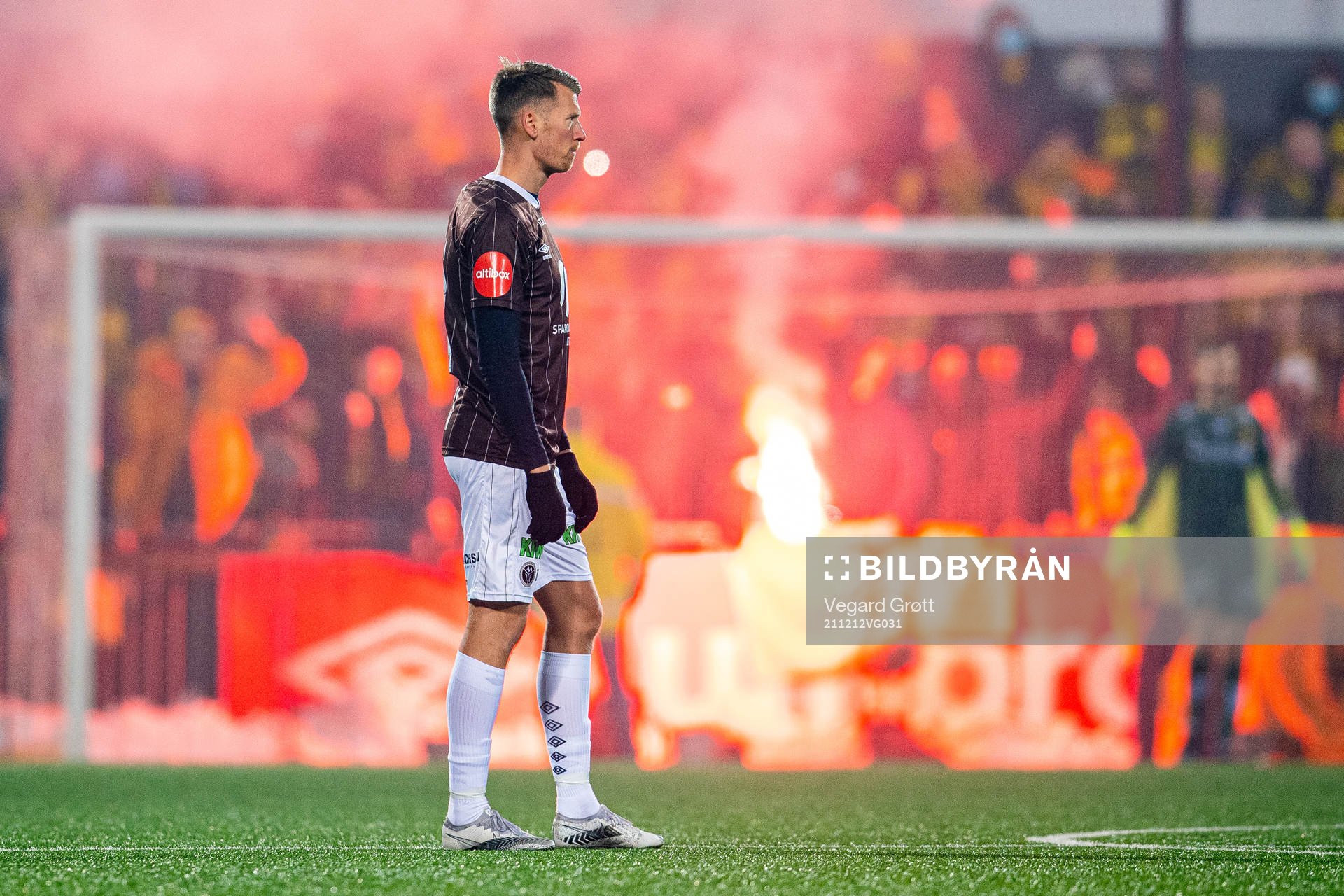 Kent Håvard Eriksen of Mjøndalen looks dejected