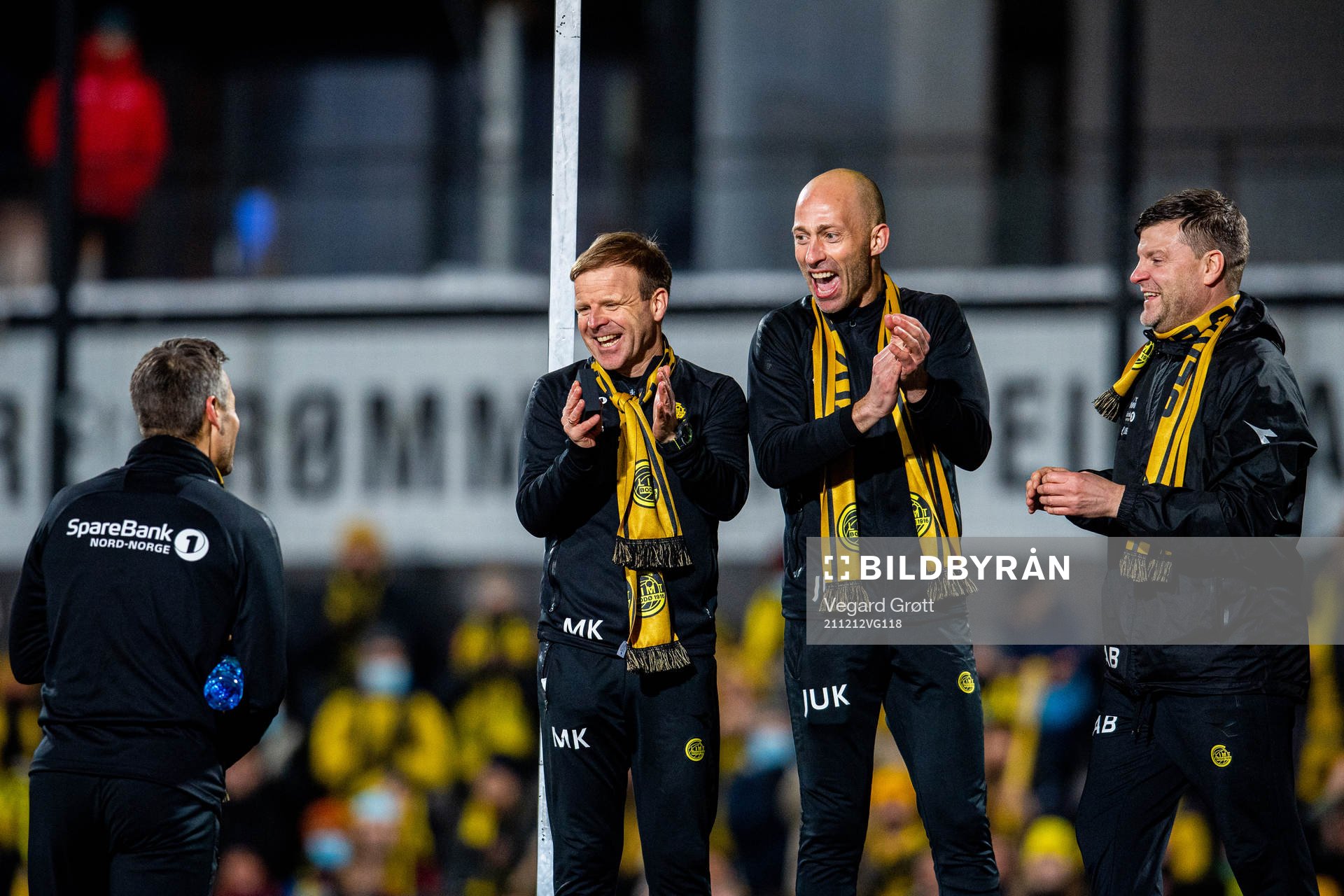 Kjetil Knutsen, head coach of Bodø/Glimt, celebrates