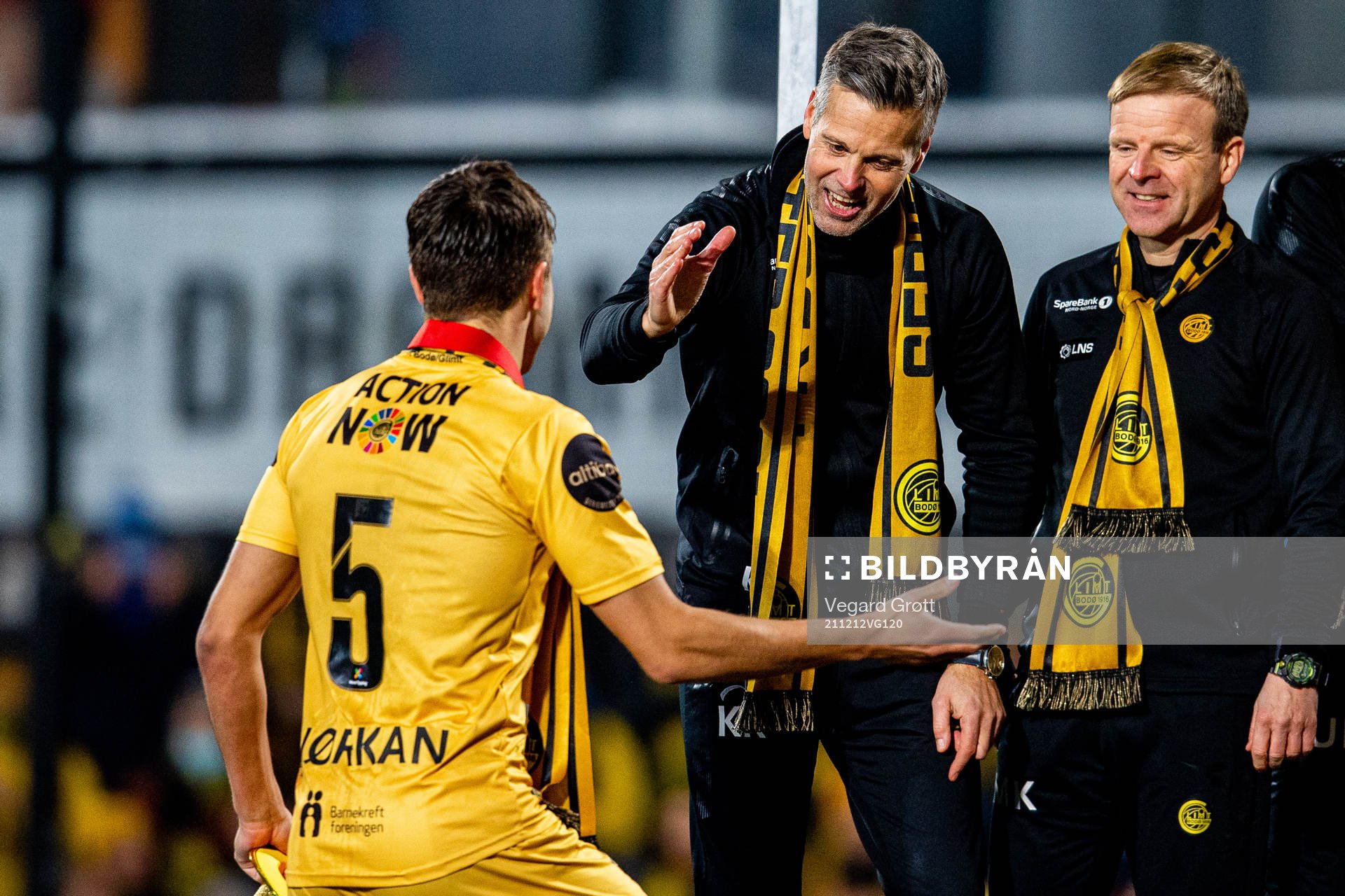 Kjetil Knutsen, head coach of Bodø/Glimt, celebrates