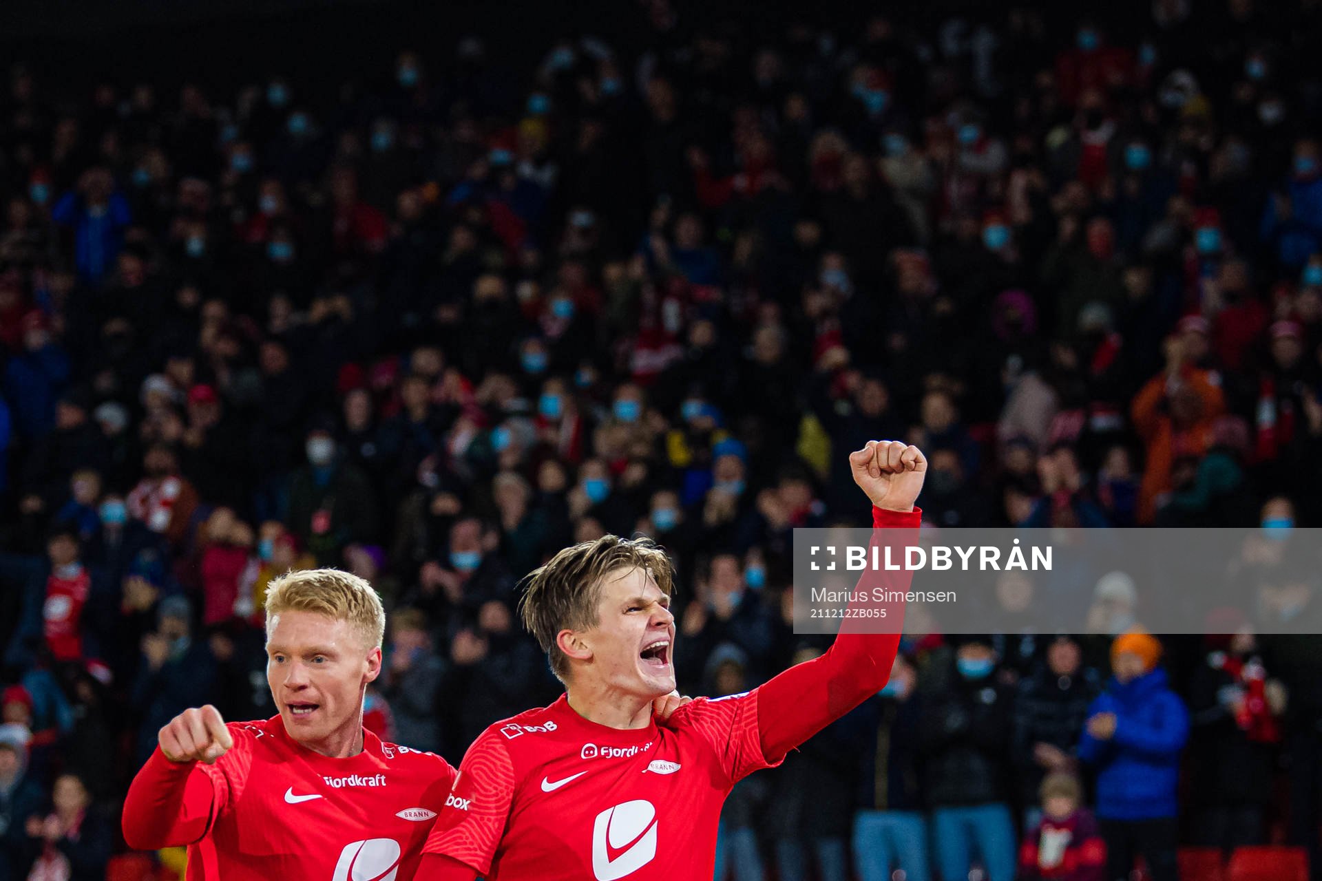 Sivert Heltne Nilsen and David Møller Wolfe of Brann