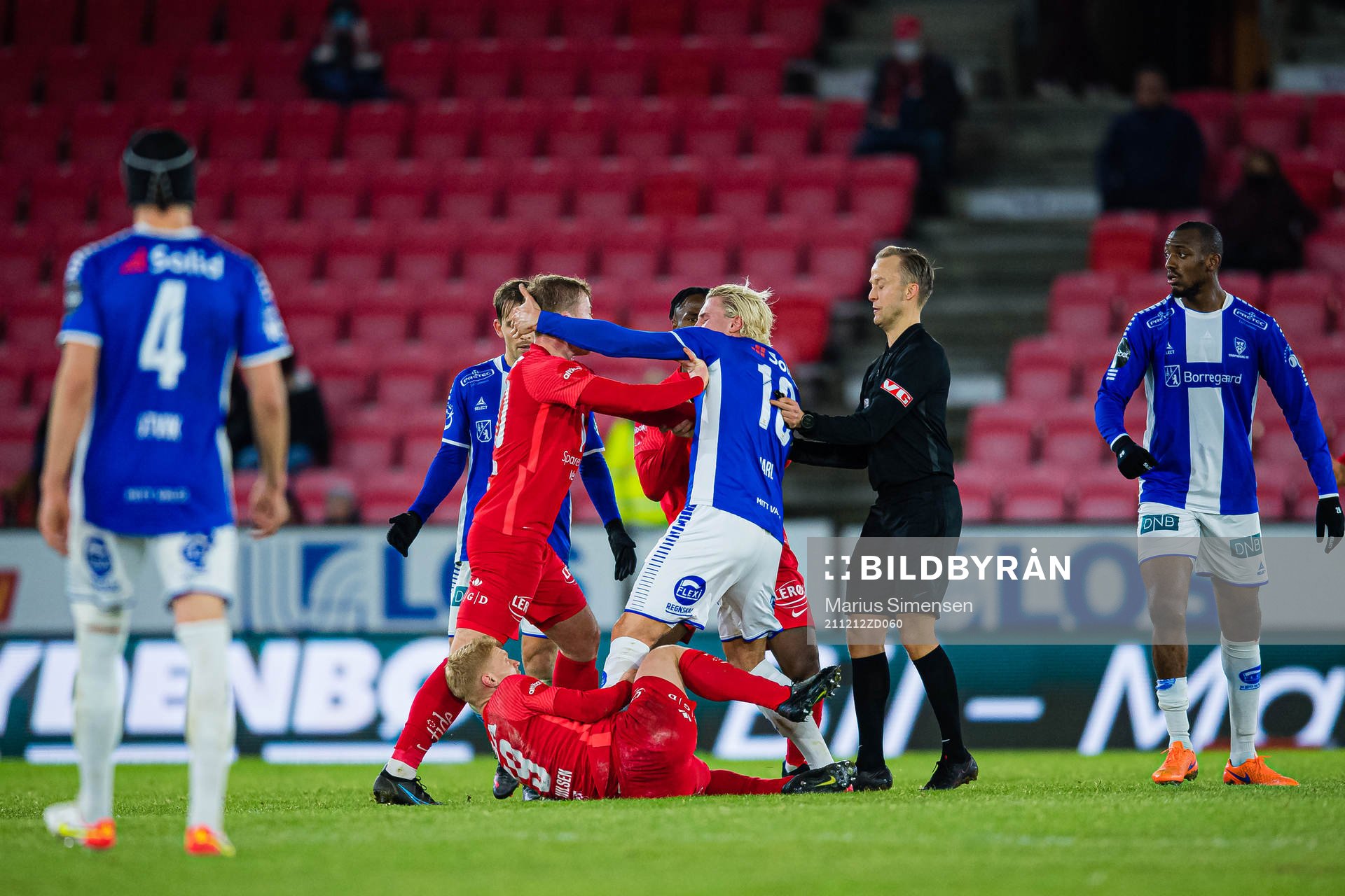 Aune Selland Heggebø of Brann and Sebastian Jarl of
