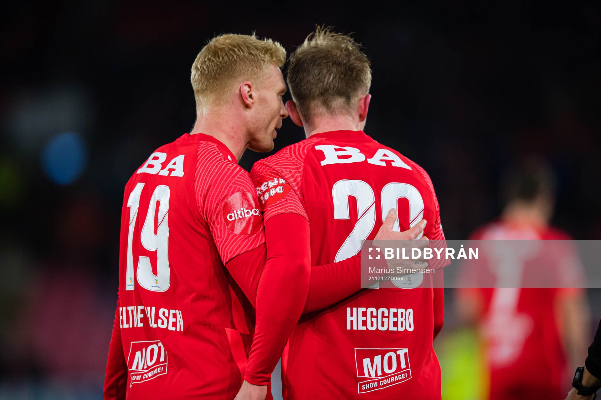 Sivert Heltne Nilsen and Aune Selland Heggebø of Brann