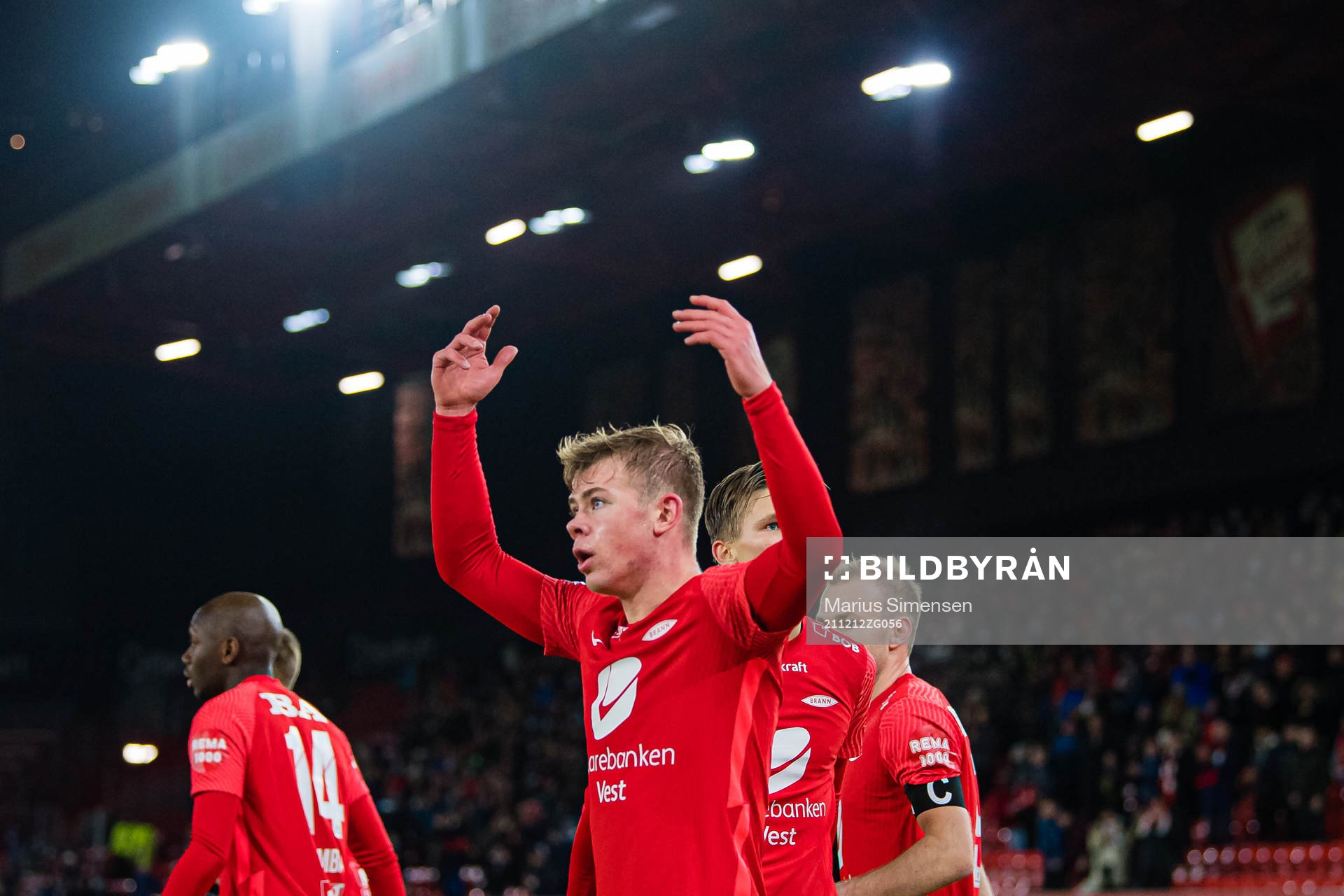 Aune Selland Heggebø of Brann celebrates