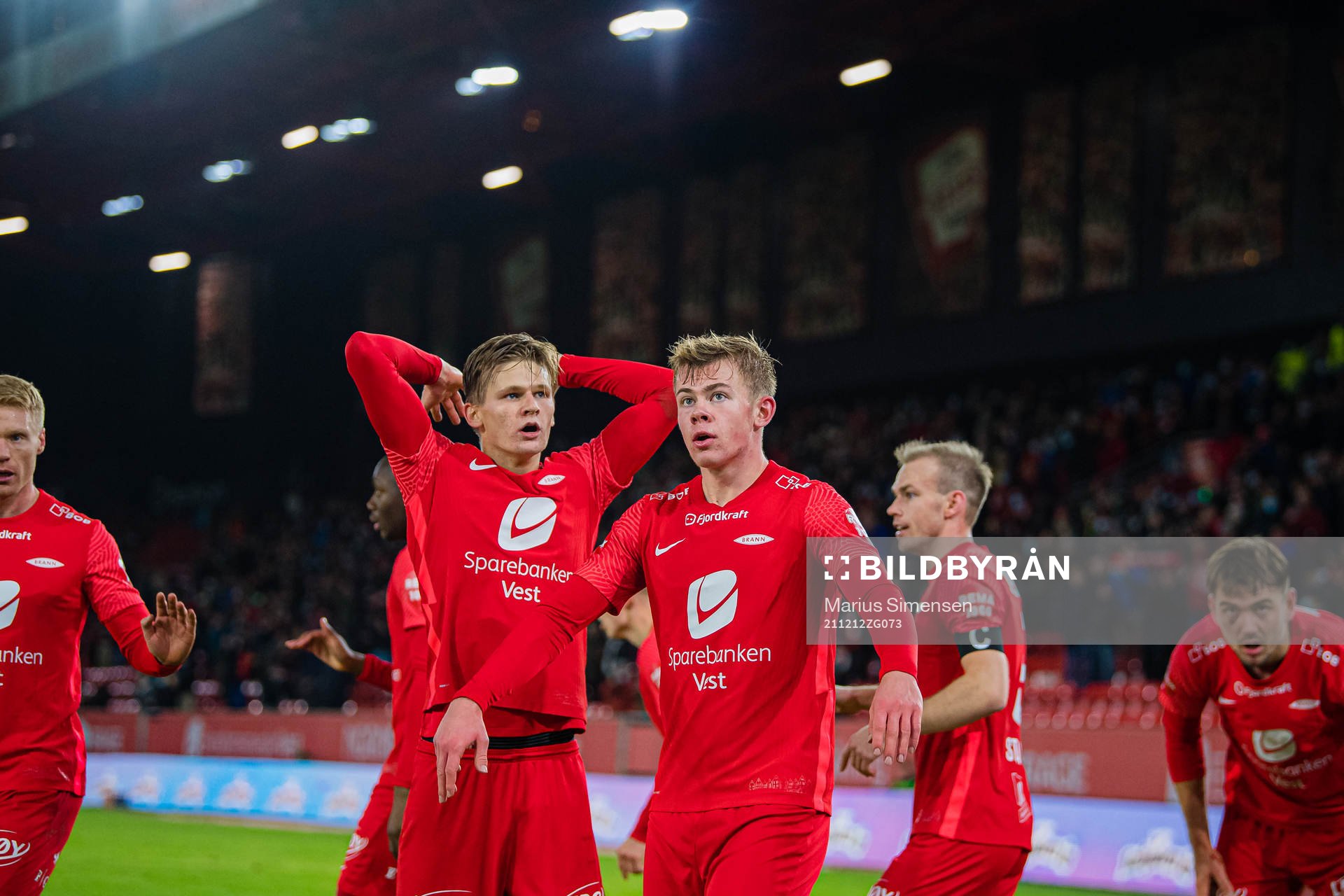 David Møller Wolfe and Aune Selland Heggebø of Brann