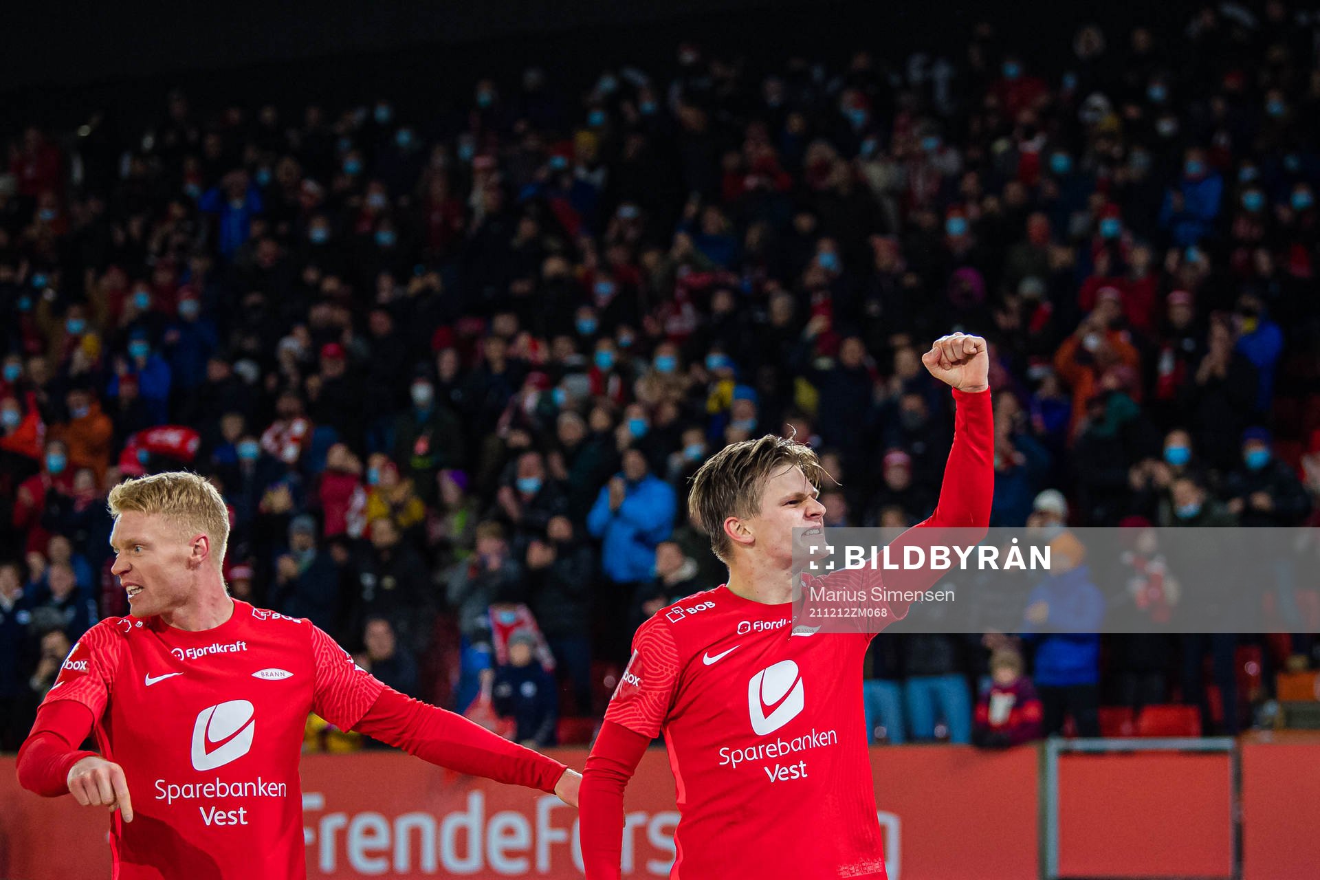 Sivert Heltne Nilsen and David Møller Wolfe of Brann