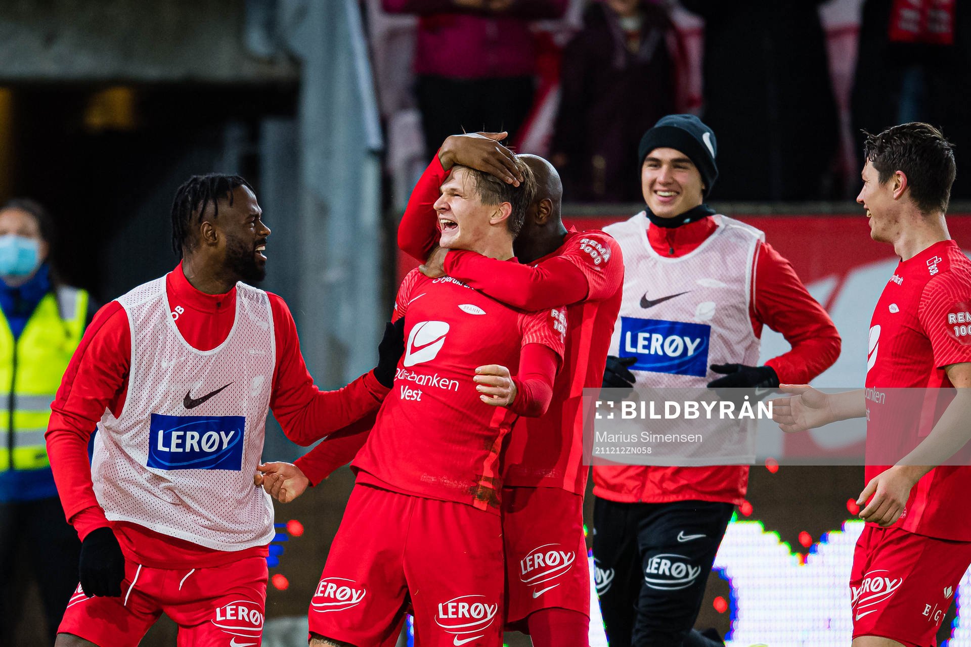David Møller Wolfe of Brann celebrates