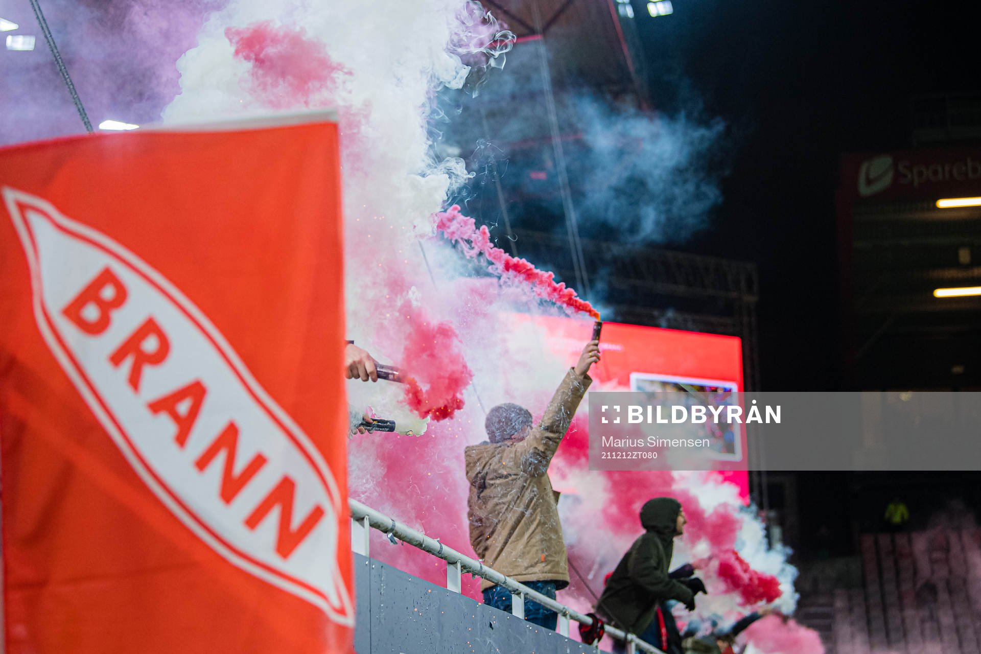 Spectators in the stands