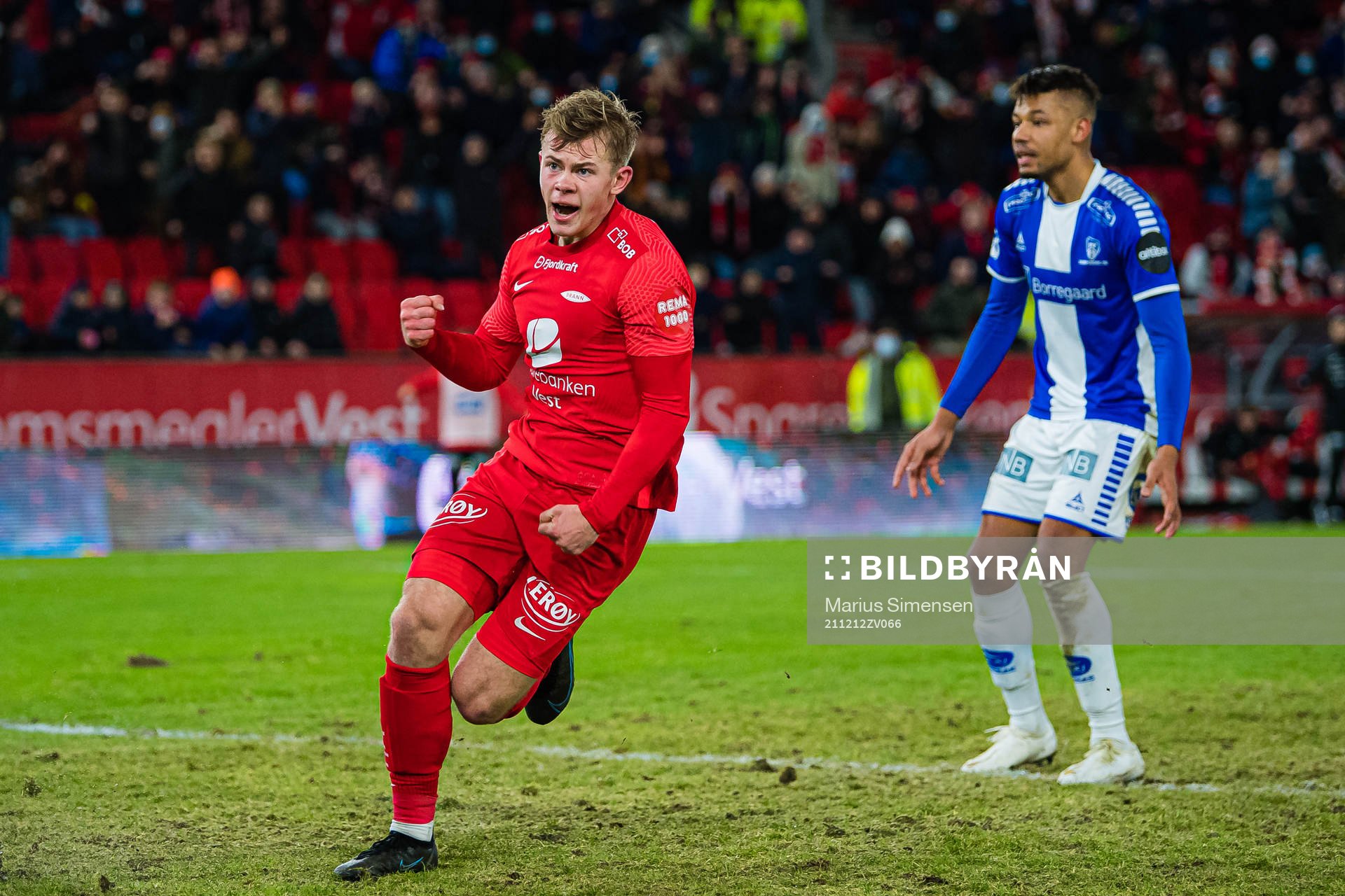 Aune Selland Heggebø of Brann celebrates