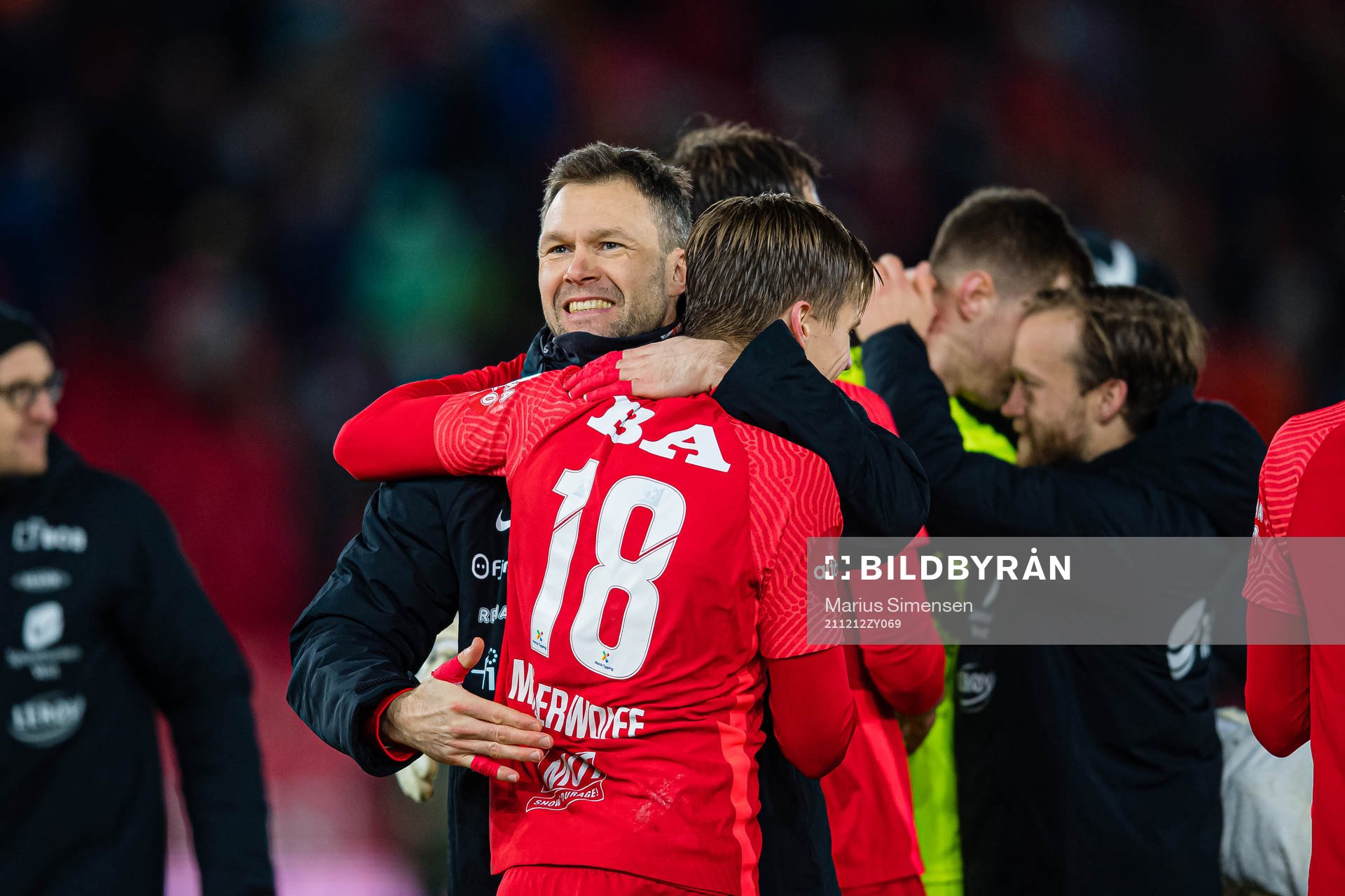 Håkon Eikemo Opdal and David Møller Wolfe of Brann