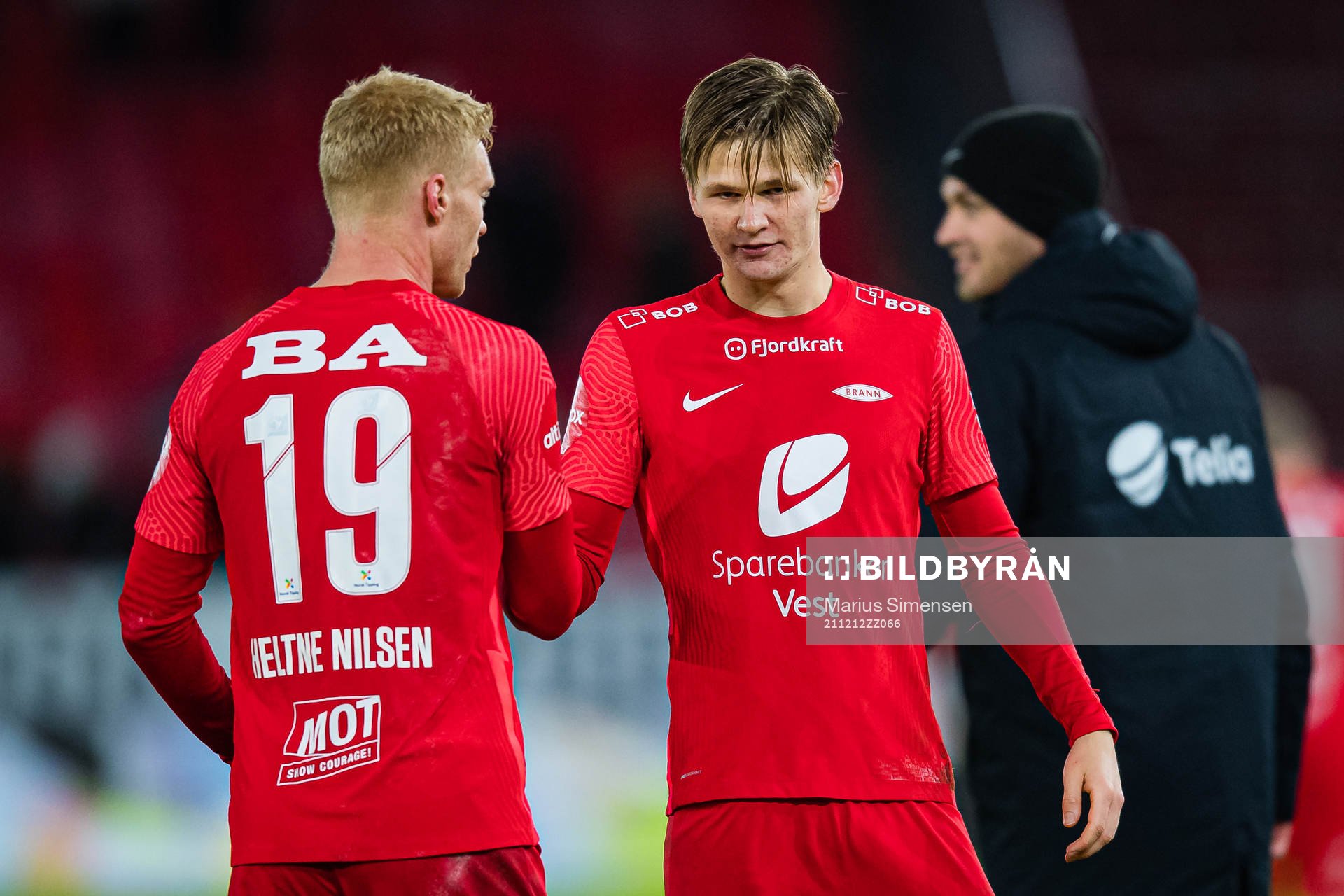 Sivert Heltne Nilsen and David Møller Wolfe of Brann
