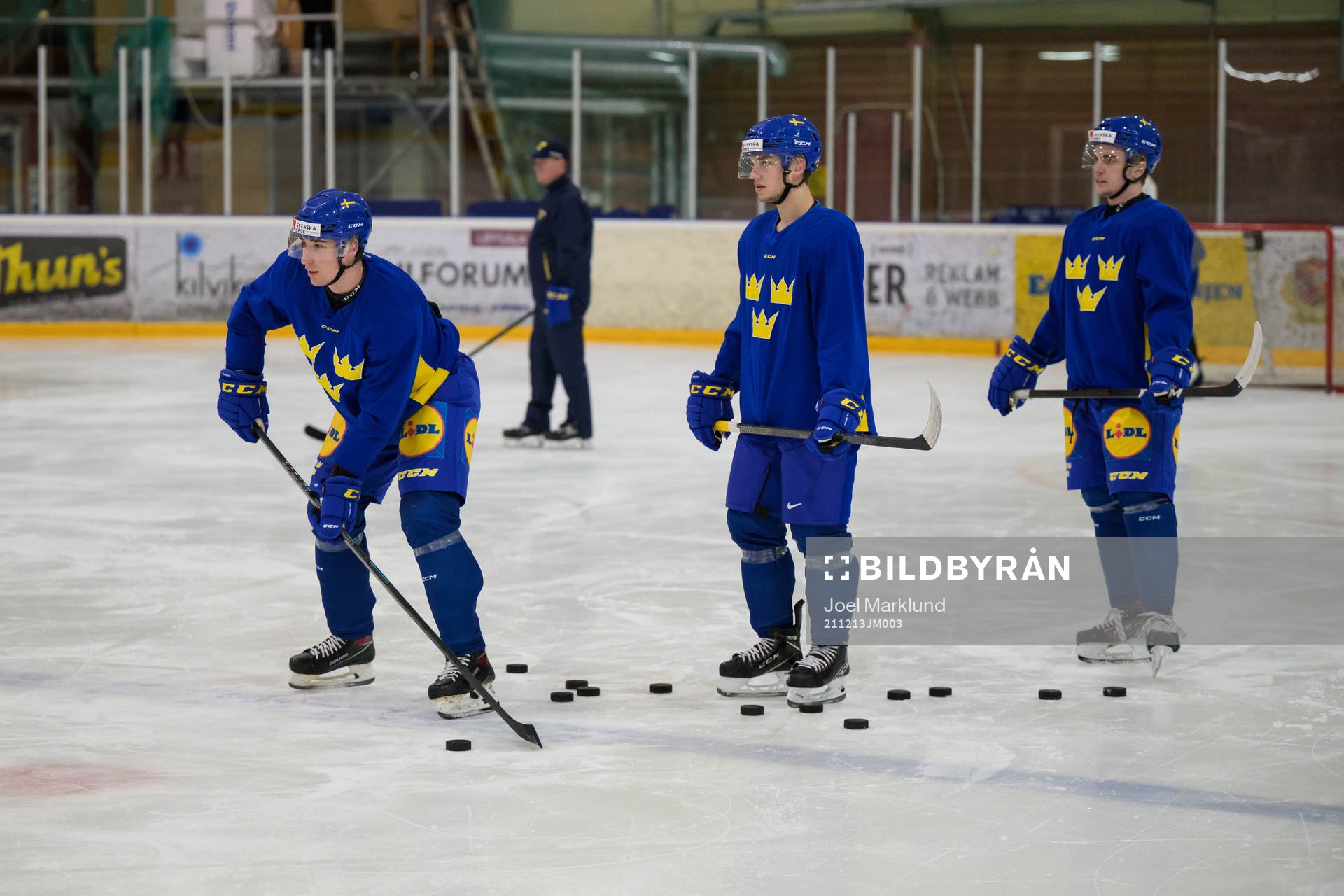 Daniel Torgersson, William Eklund and Elias Stenman of the