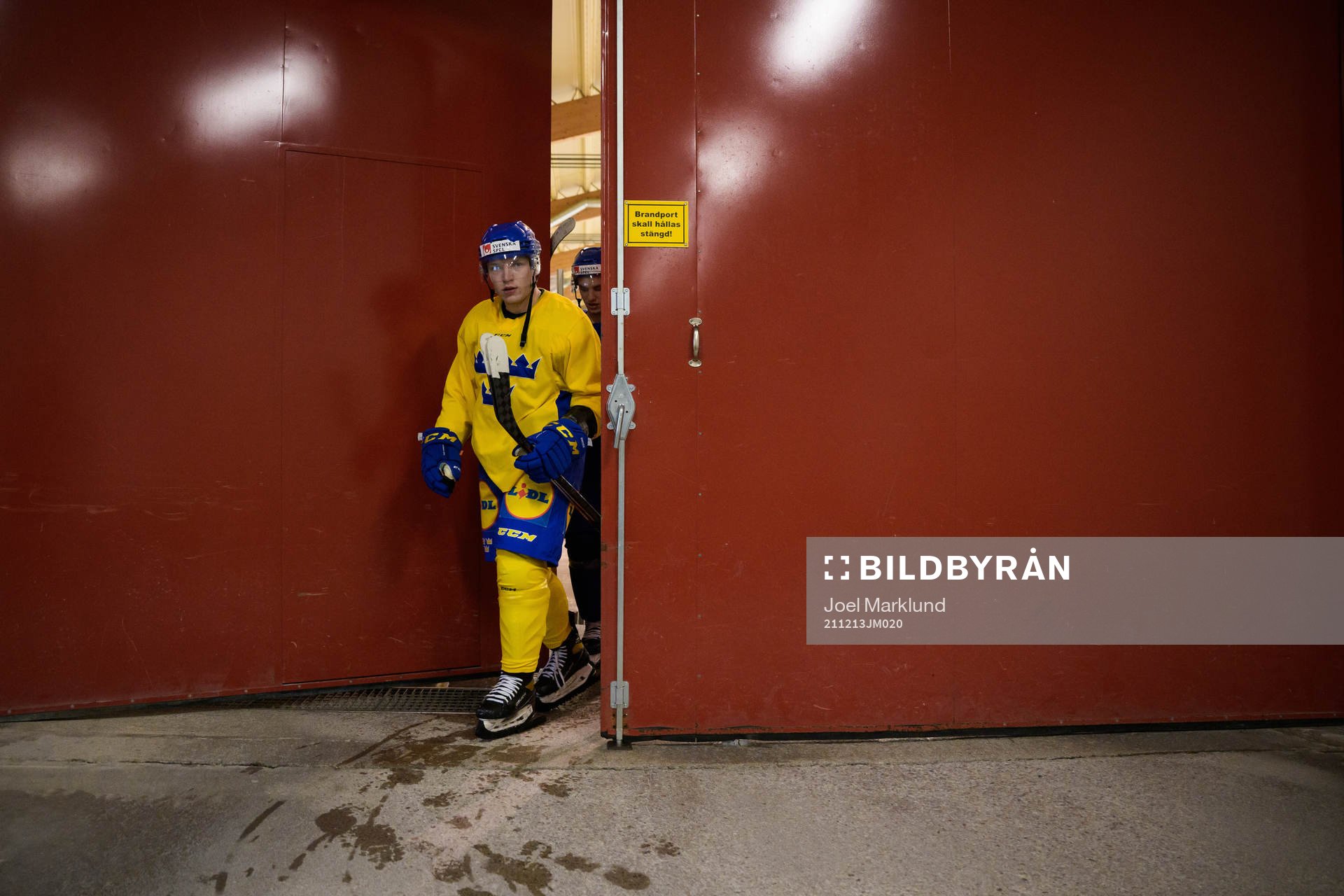 Zion Nybeck of the Swedish under-20 national ice hockey team