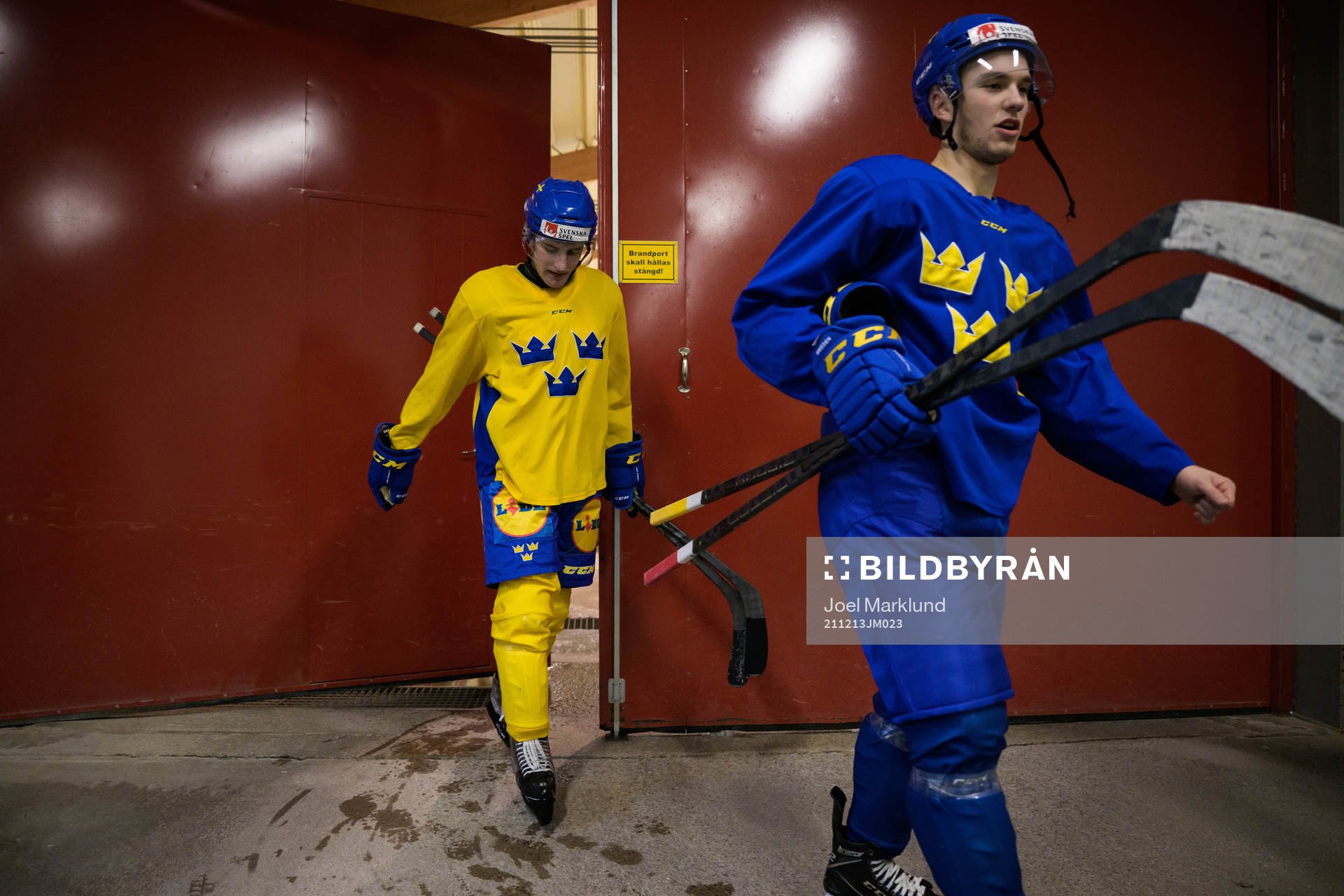 Joel Nyström and William Eklund of the Swedish under-20