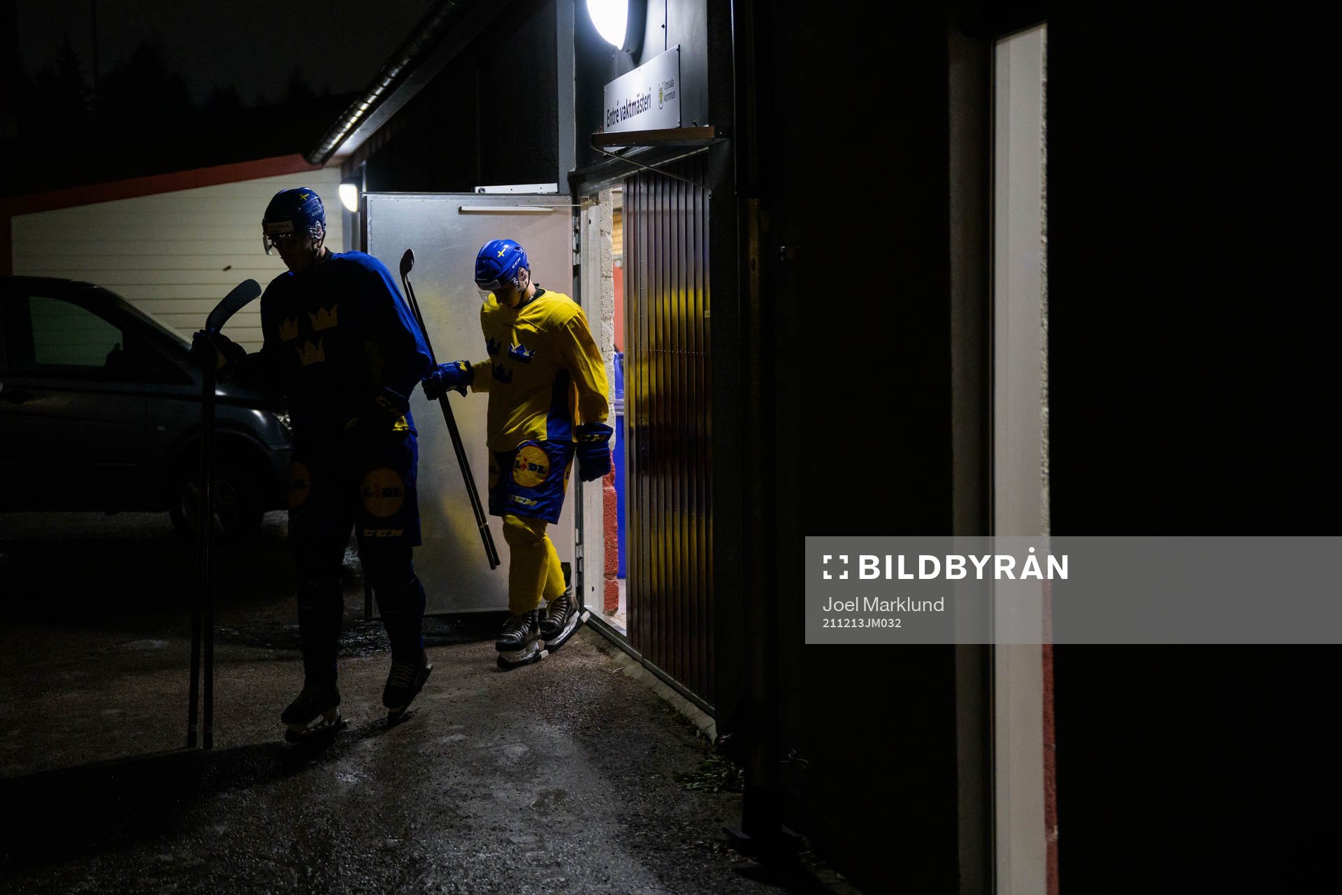 Players of the Swedish under-20 national ice hockey team