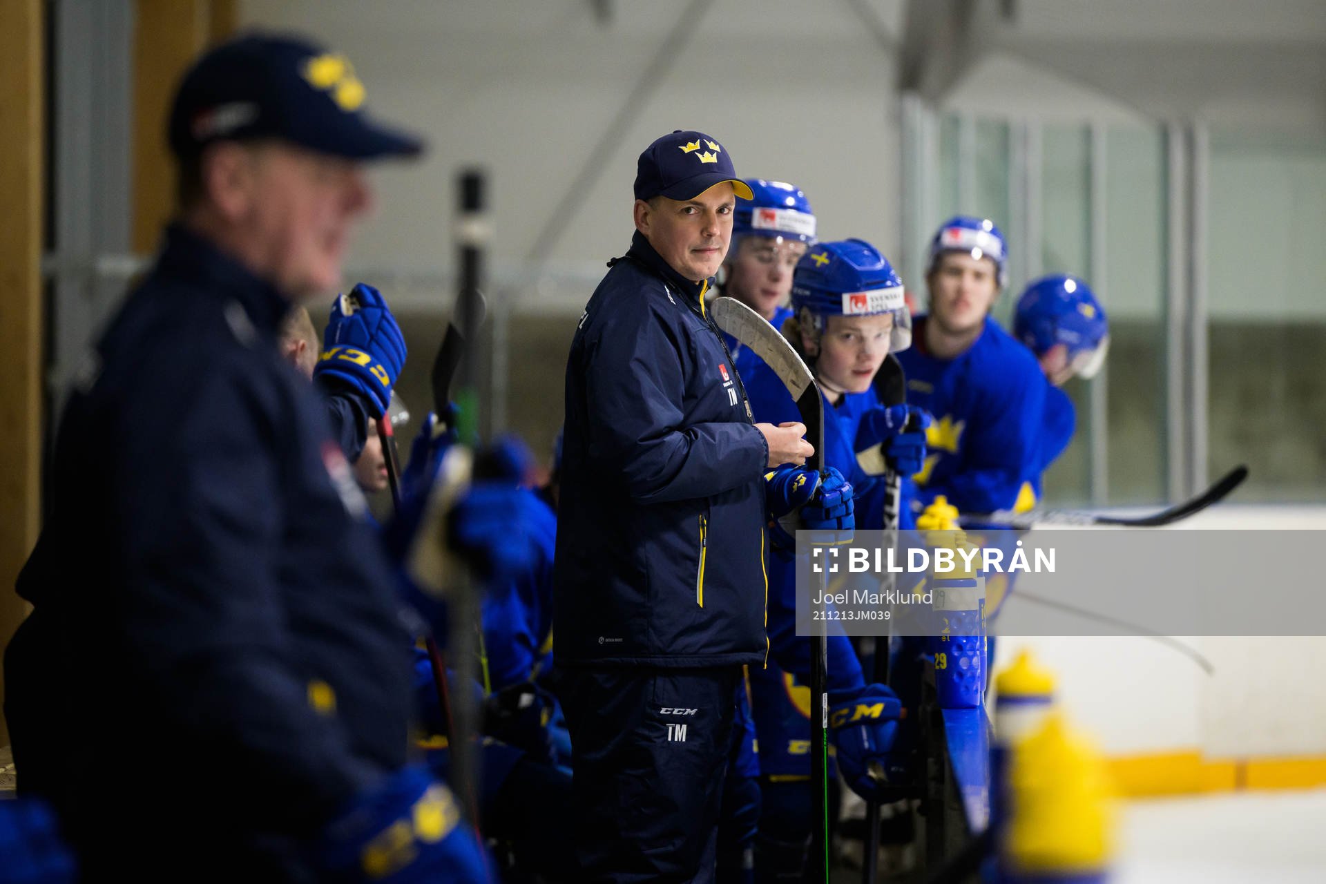 Head coach Tomas Montén of the Swedish under-20 national