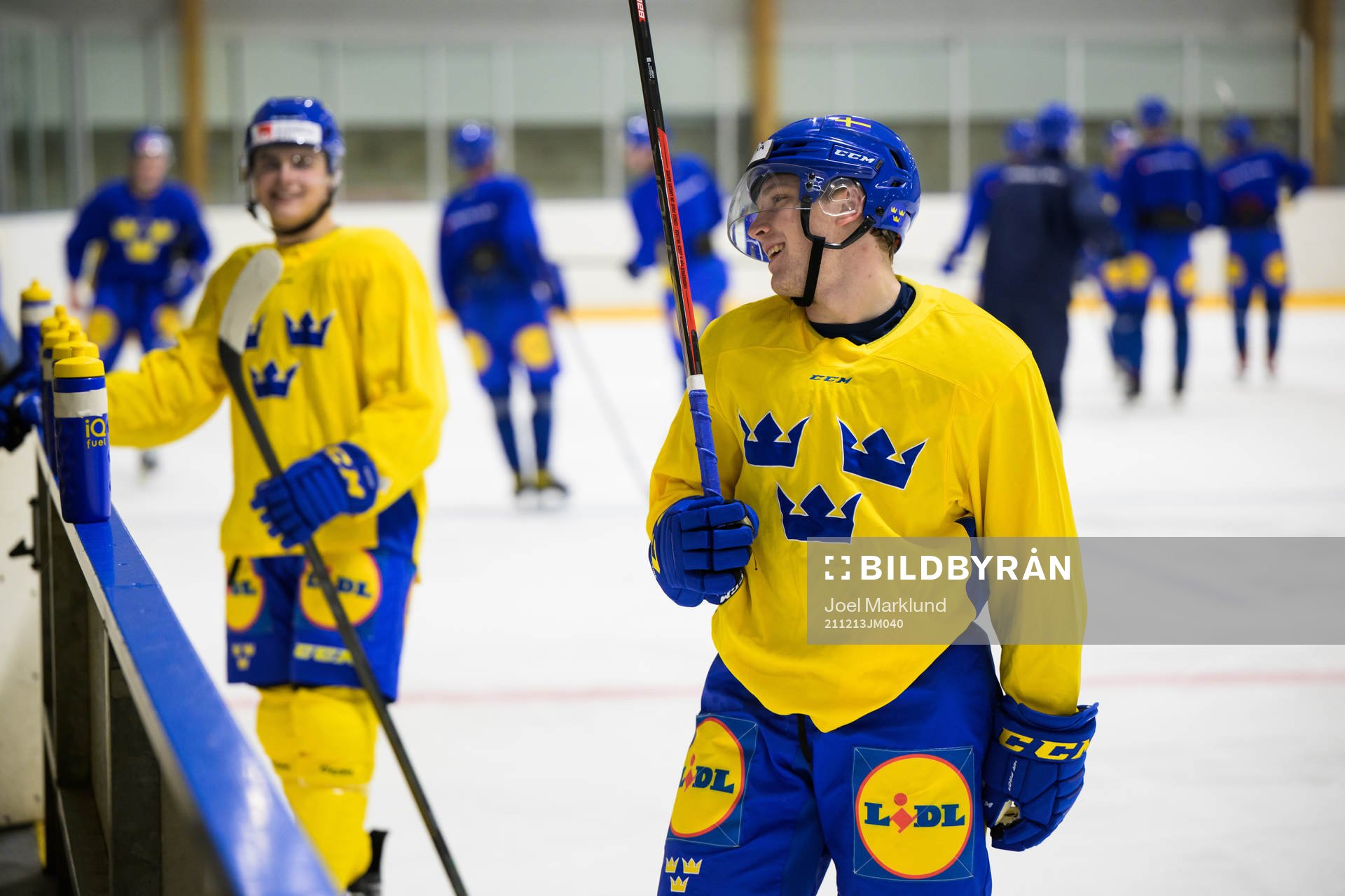 Zion Nybeck of the Swedish under-20 national ice hockey team