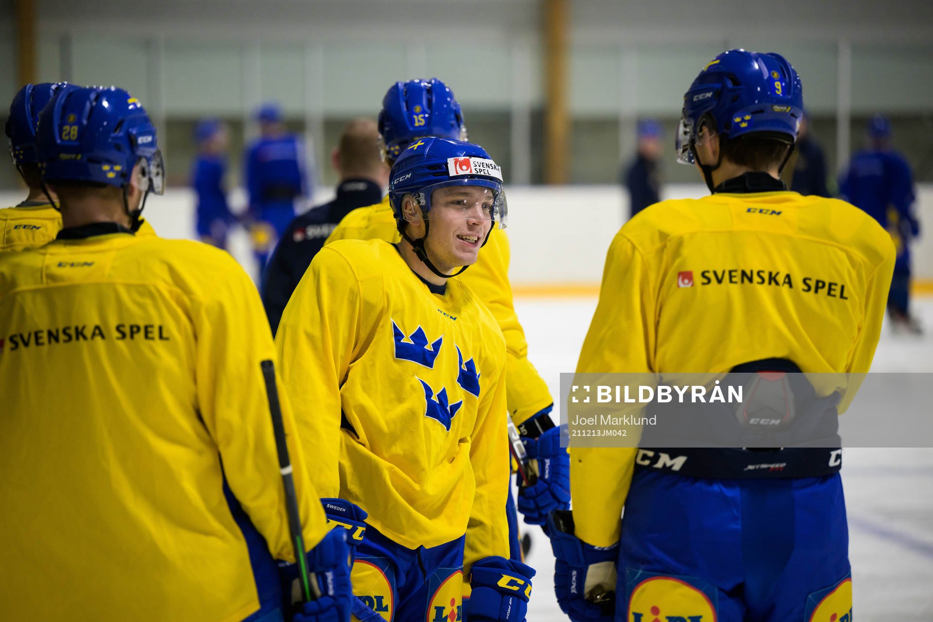 Zion Nybeck of the Swedish under-20 national ice hockey team