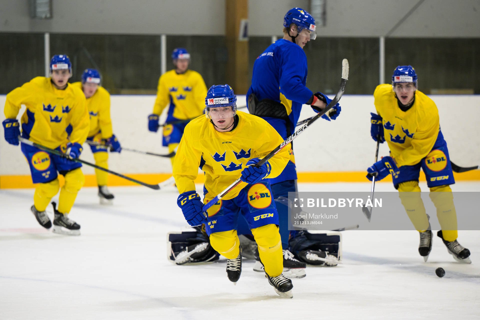 Zion Nybeck of the Swedish under-20 national ice hockey team