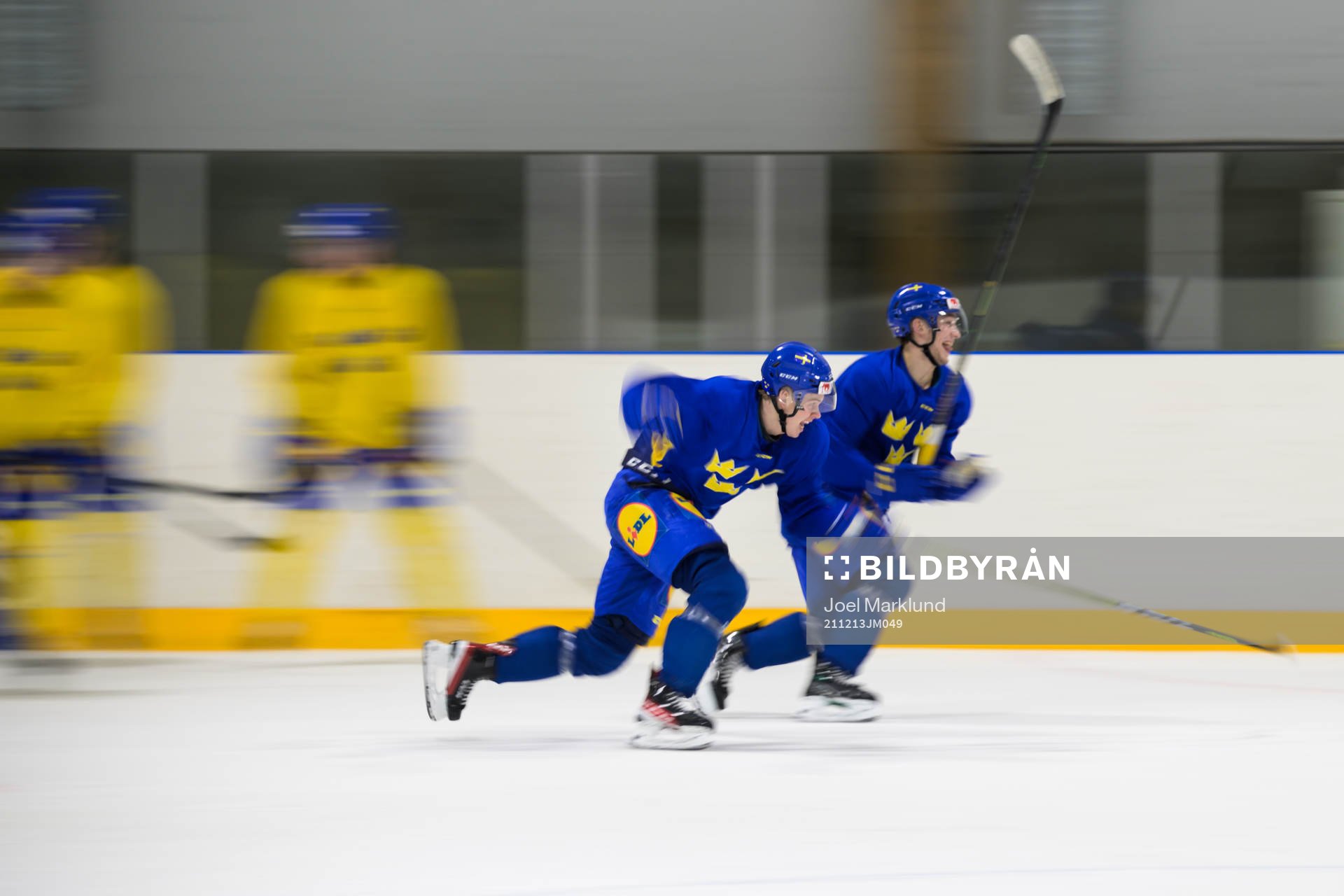 Albert Sjöberg and William Eklund of the Swedish under-20