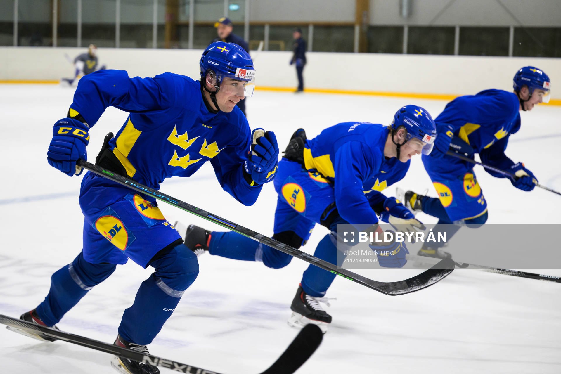 Daniel Torgersson of the Swedish under-20 national ice