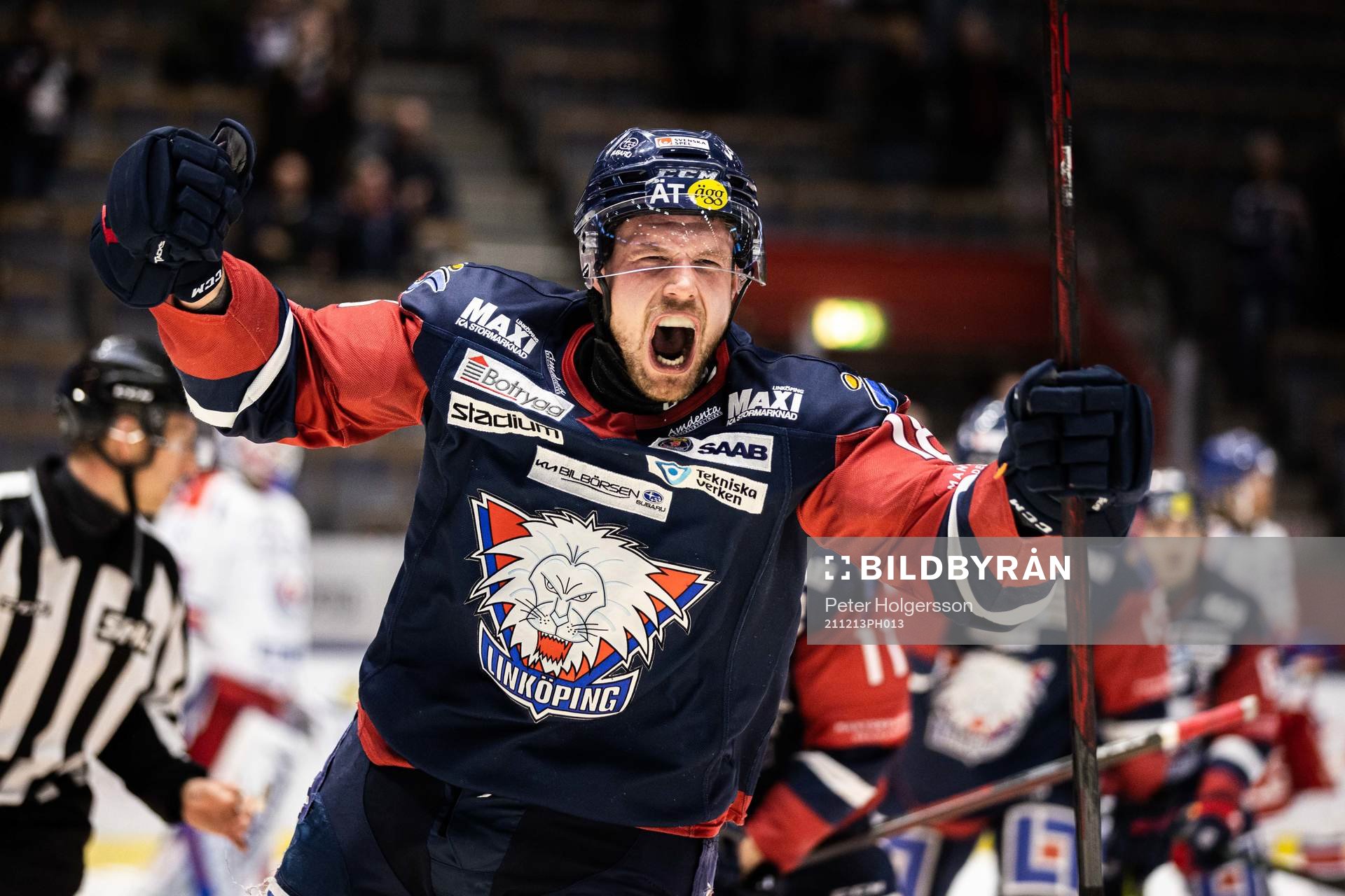 Linköpings Alexander Johansson jublar
