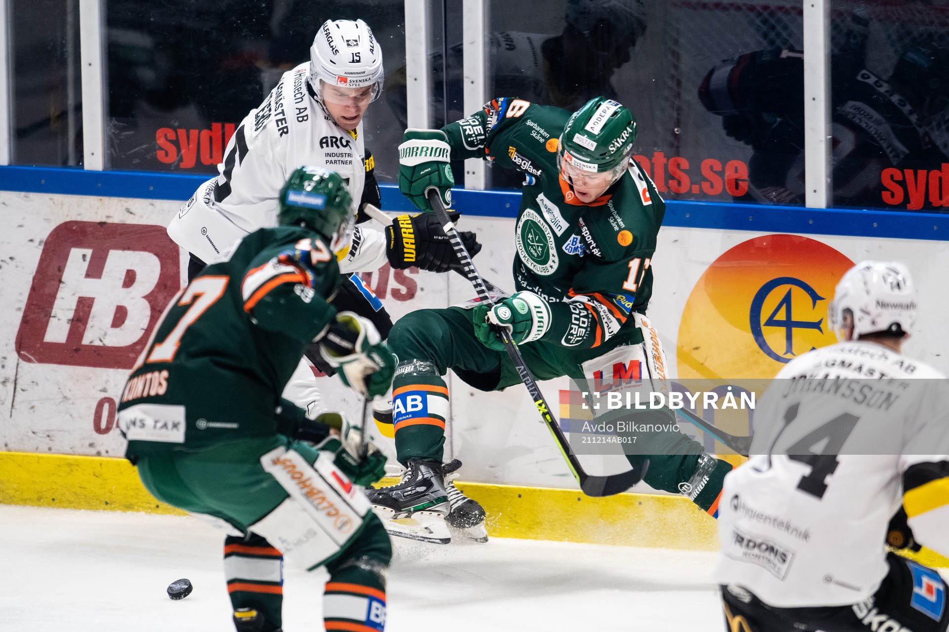 Kristianstads Erik Santesson och Västerås Filip Karlsson