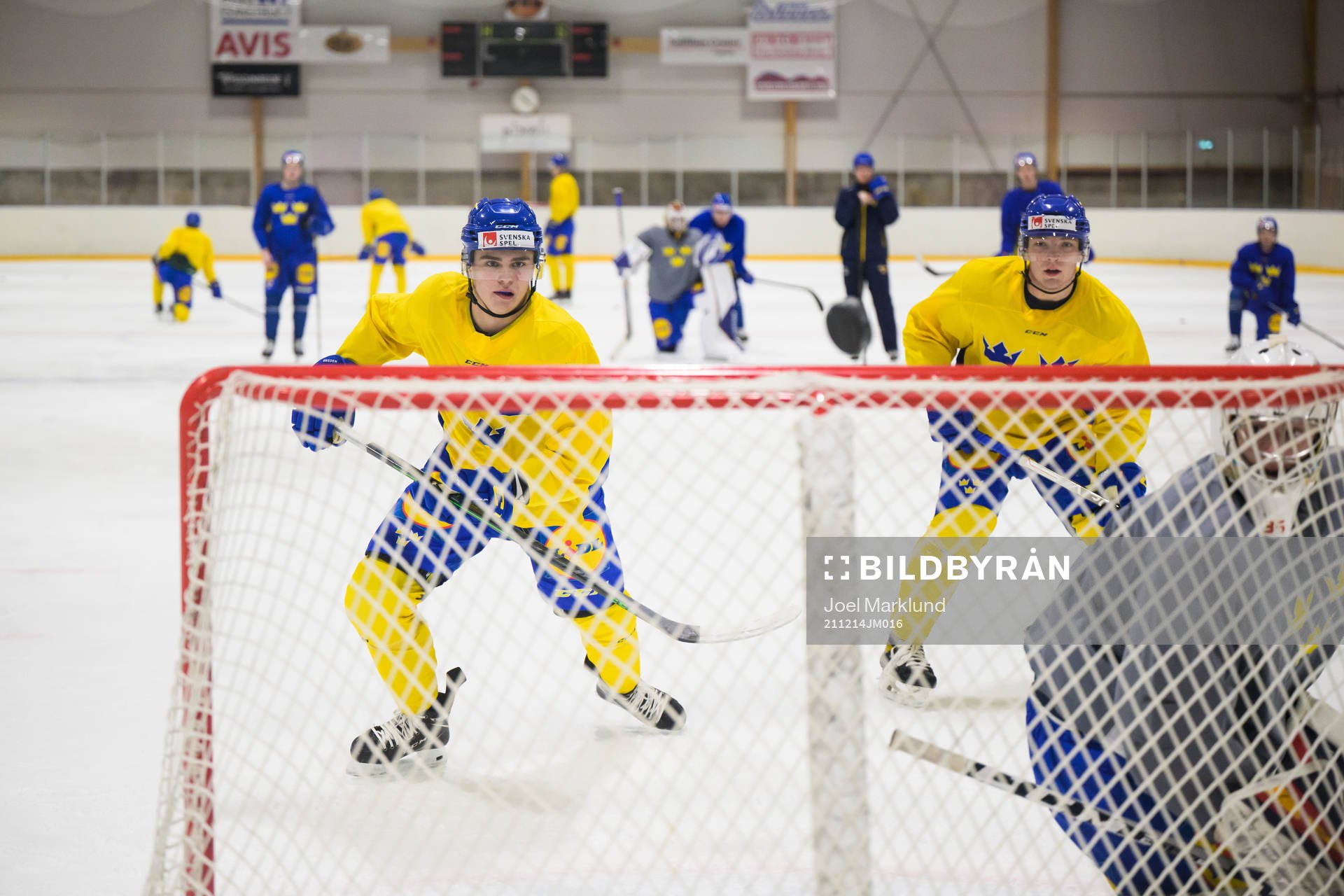 Elliot Ekmark and Zion Nybeck of the Swedish under-20