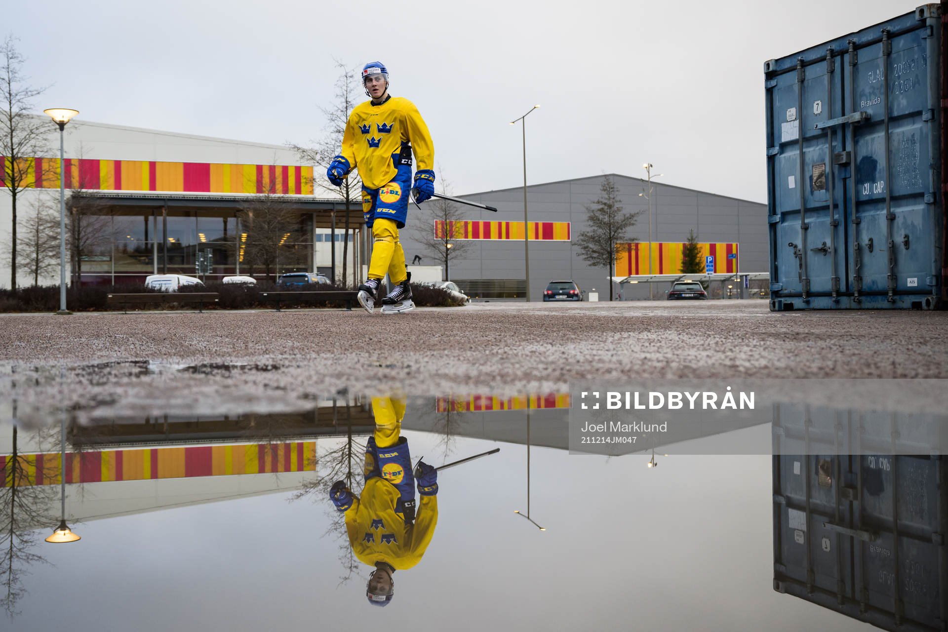 Daniel Ljungman of the Swedish under-20 national ice hockey