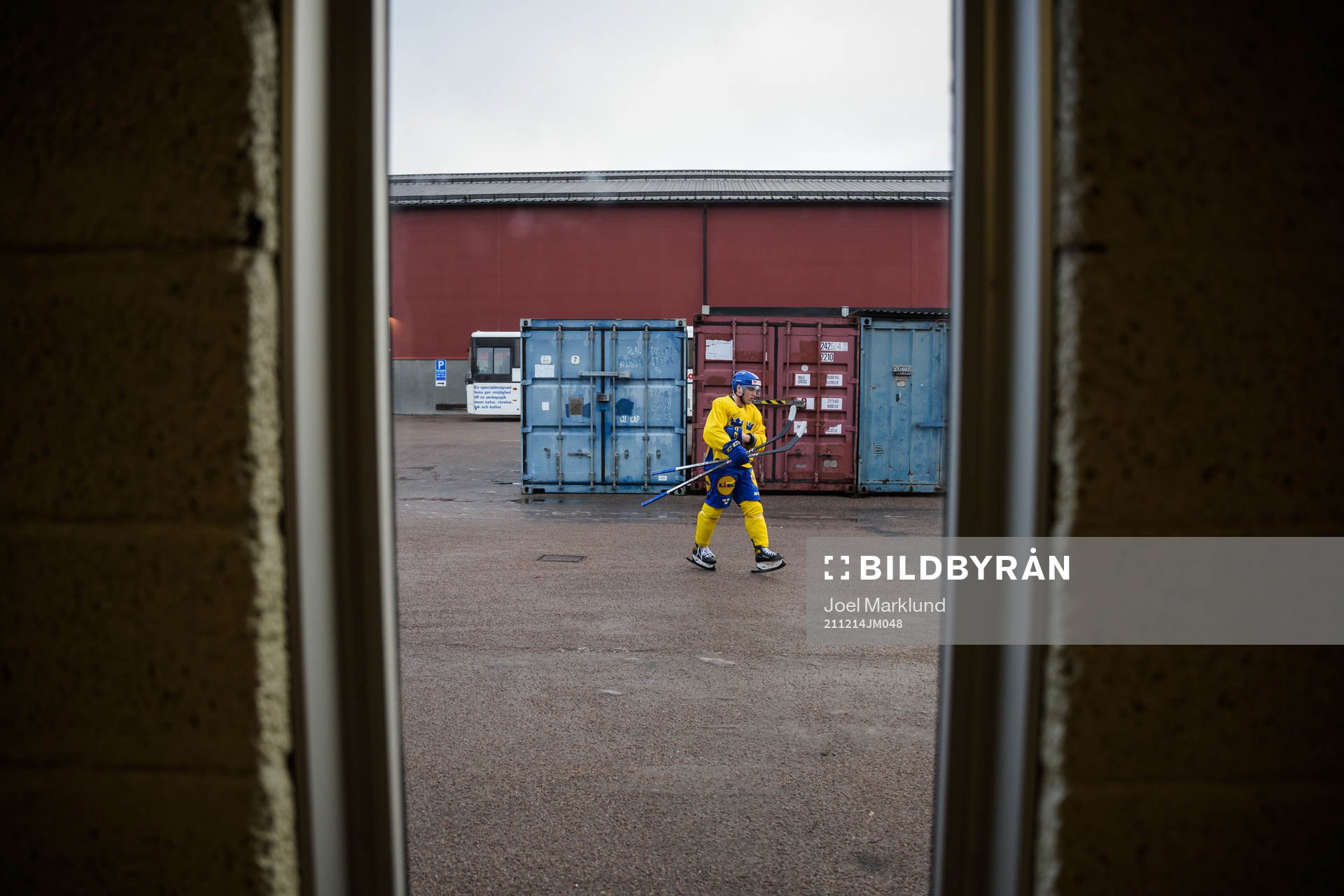 Zion Nybeck of the Swedish under-20 national ice hockey team