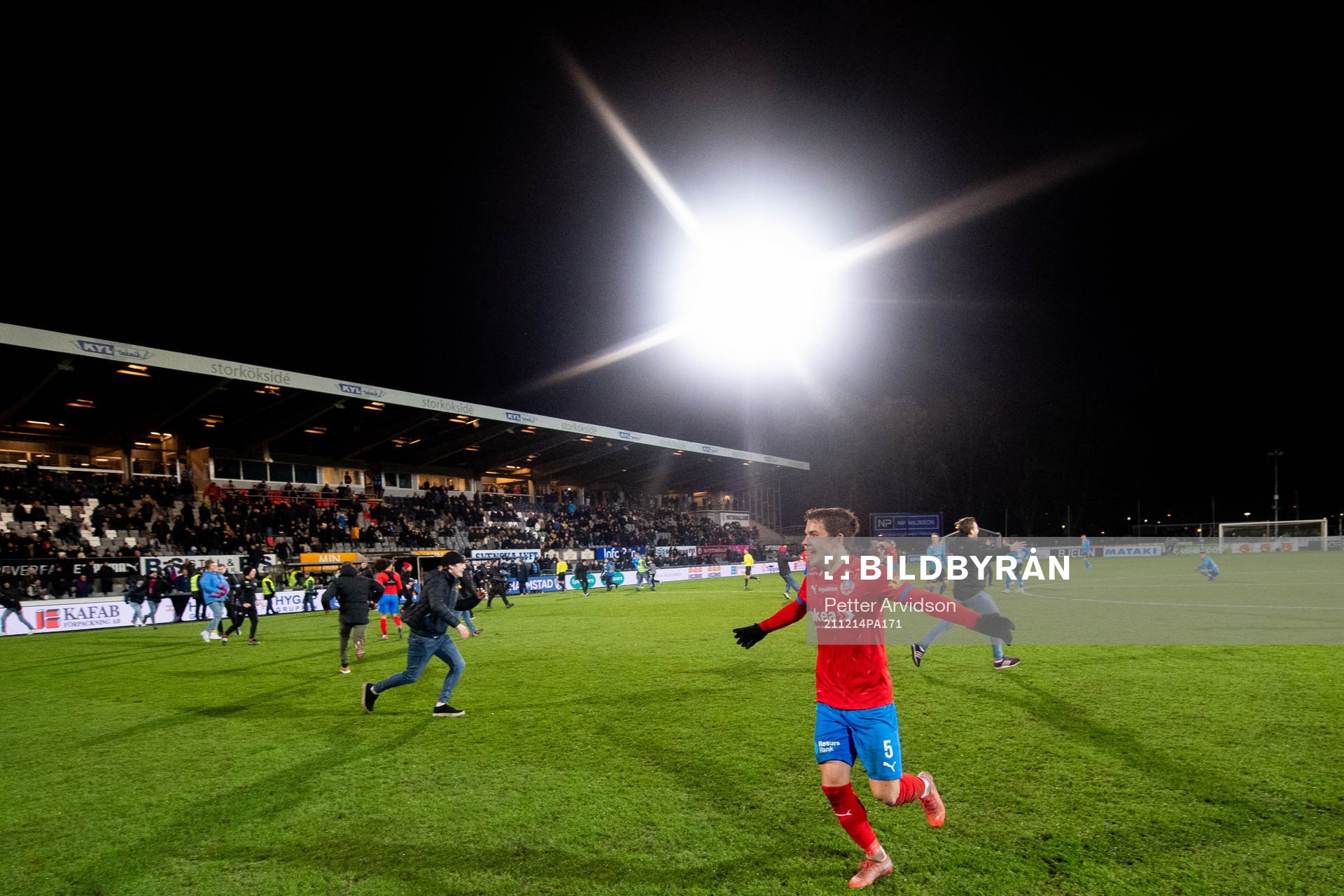 Helsingborgs Brandur Hendriksson Olsen jublar