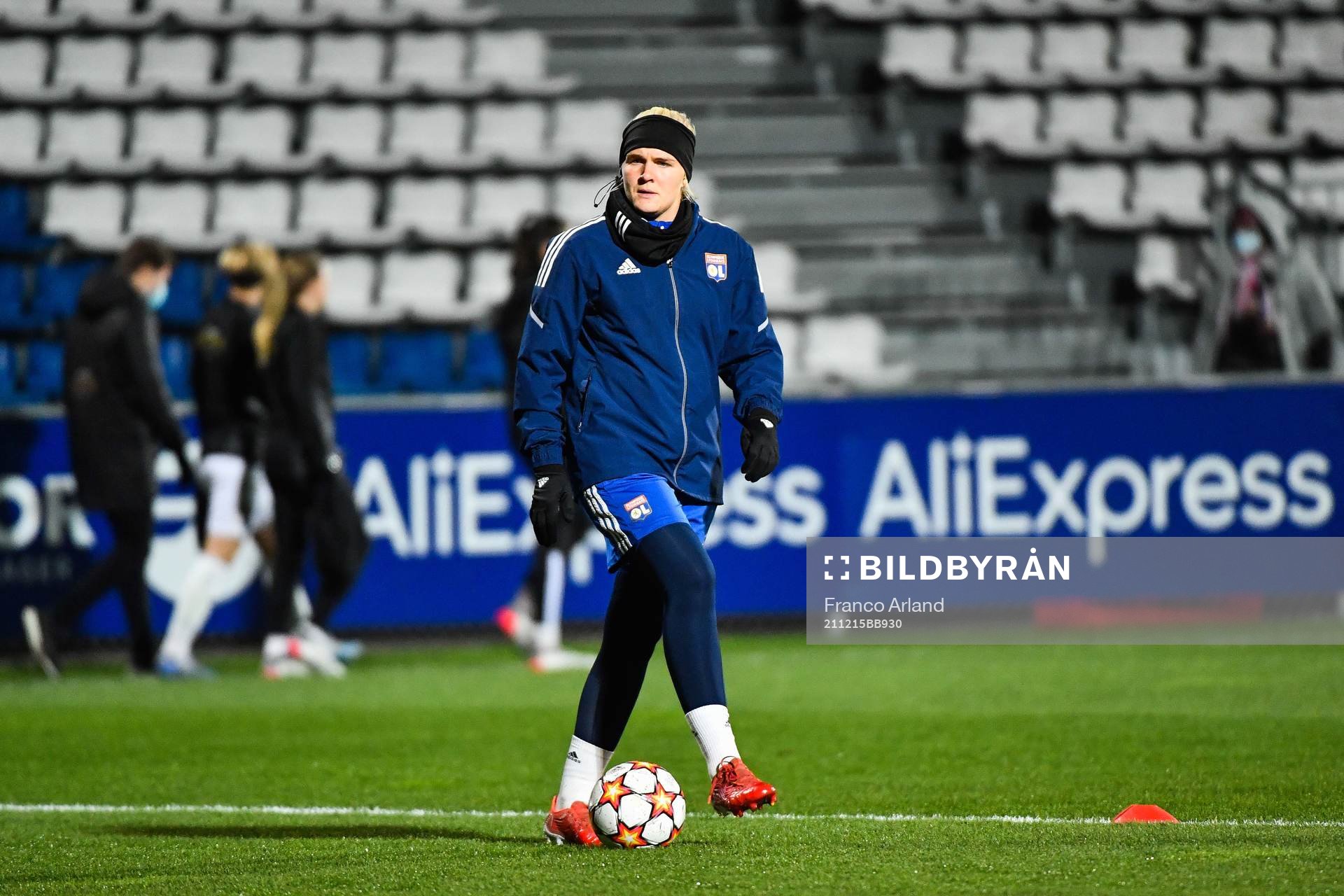 Emma HOLMGREN of Lyon during the UEFA Women's Champions League match between Lyon and Häcken on December 15, 2021 in Lyon, France.