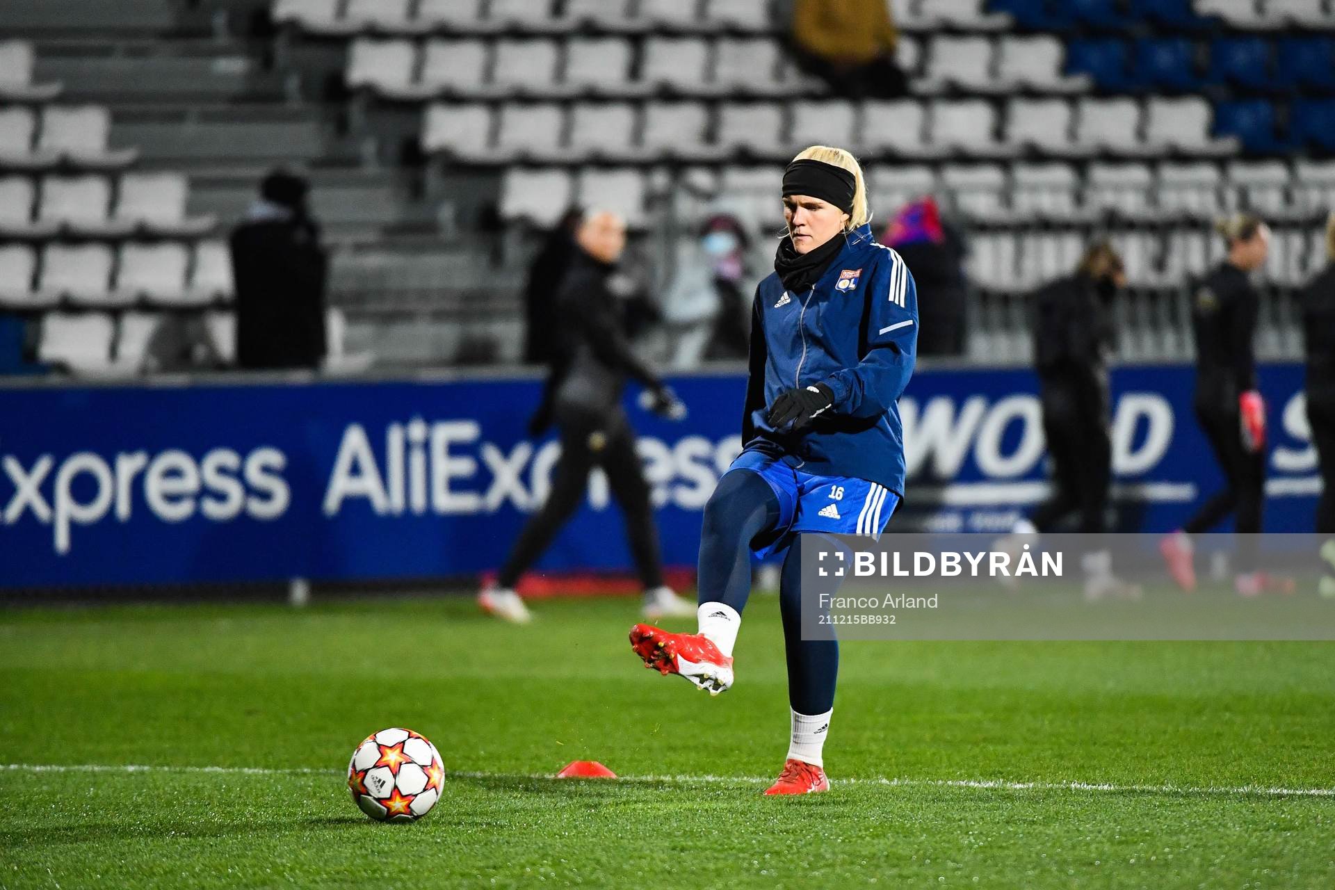 Emma HOLMGREN of Lyon during the UEFA Women's Champions League match between Lyon and Häcken on December 15, 2021 in Lyon, France.
