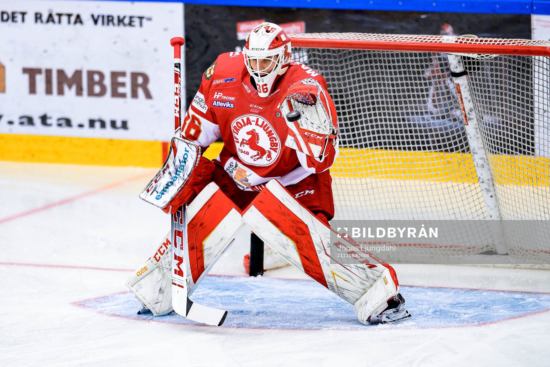 Troja/Ljungbys målvakt Wictor Ragnewall