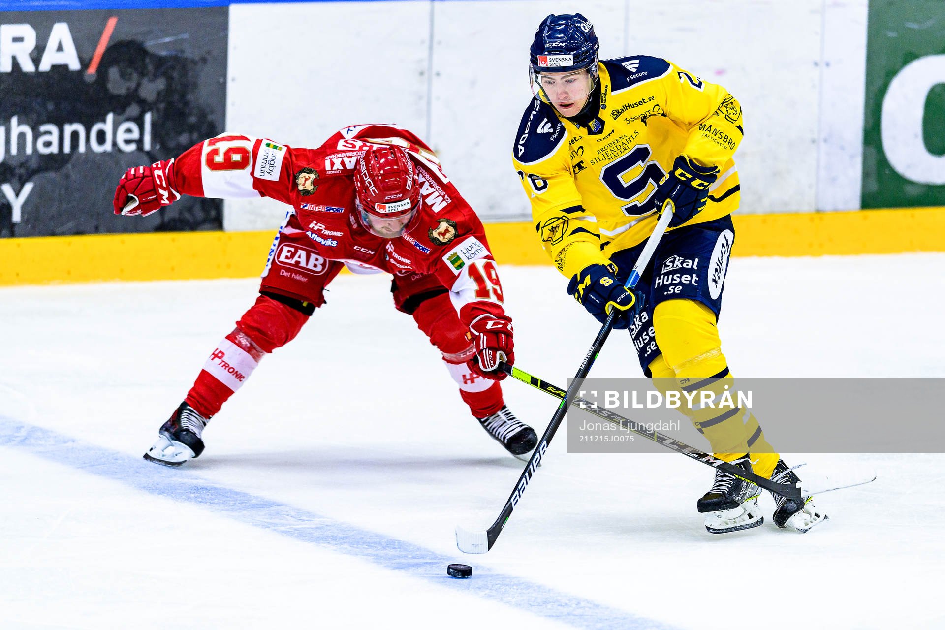 Troja/Ljungbys Victor Romfors och Södertäljes Lukas