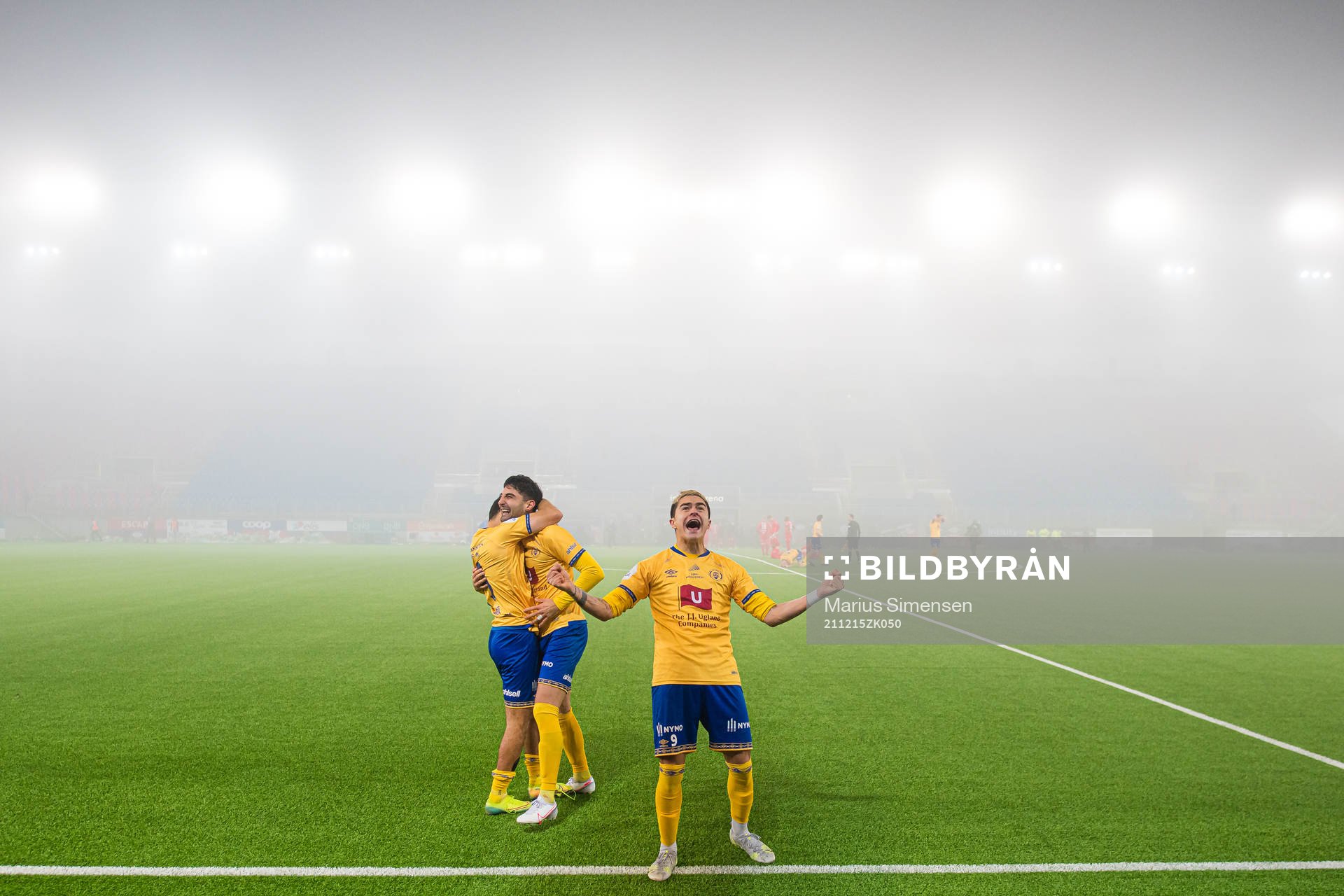 Diego de Jesus Campos Ballestero of Jerv celebrates