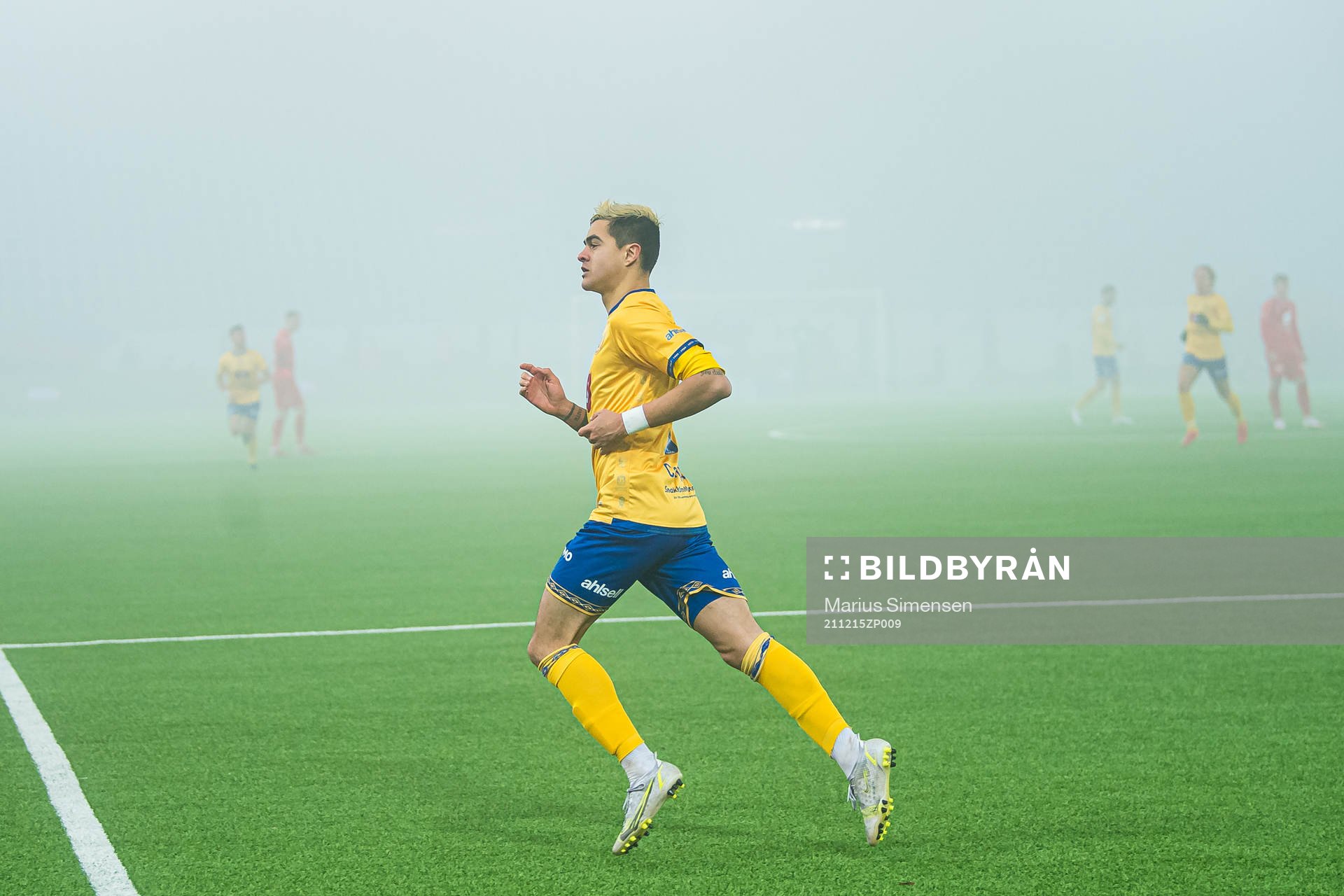 Diego de Jesus Campos Ballestero of Jerv celebrates